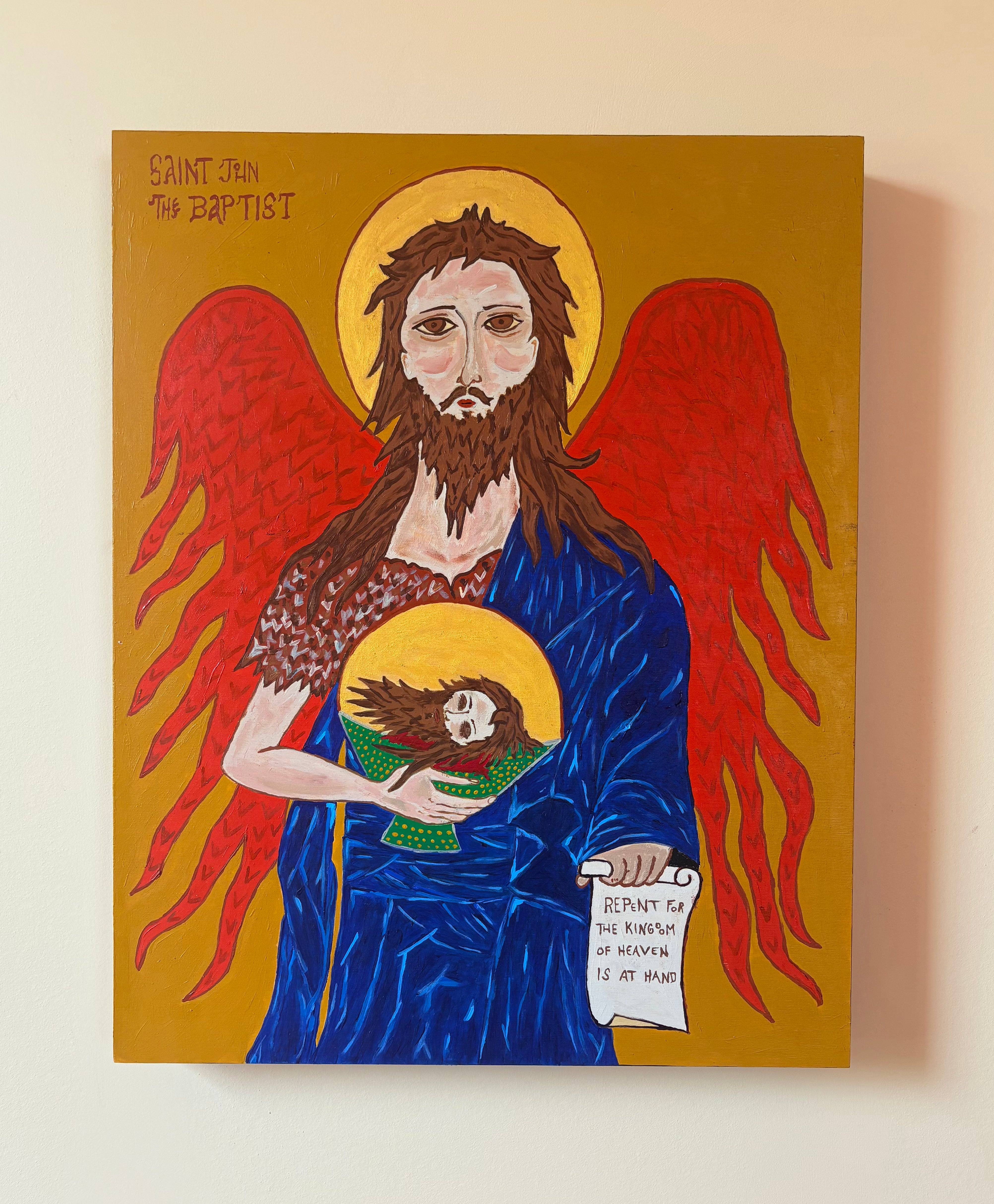 Saint John the Baptist painting by Stephen Hotchkiss of The New New Age