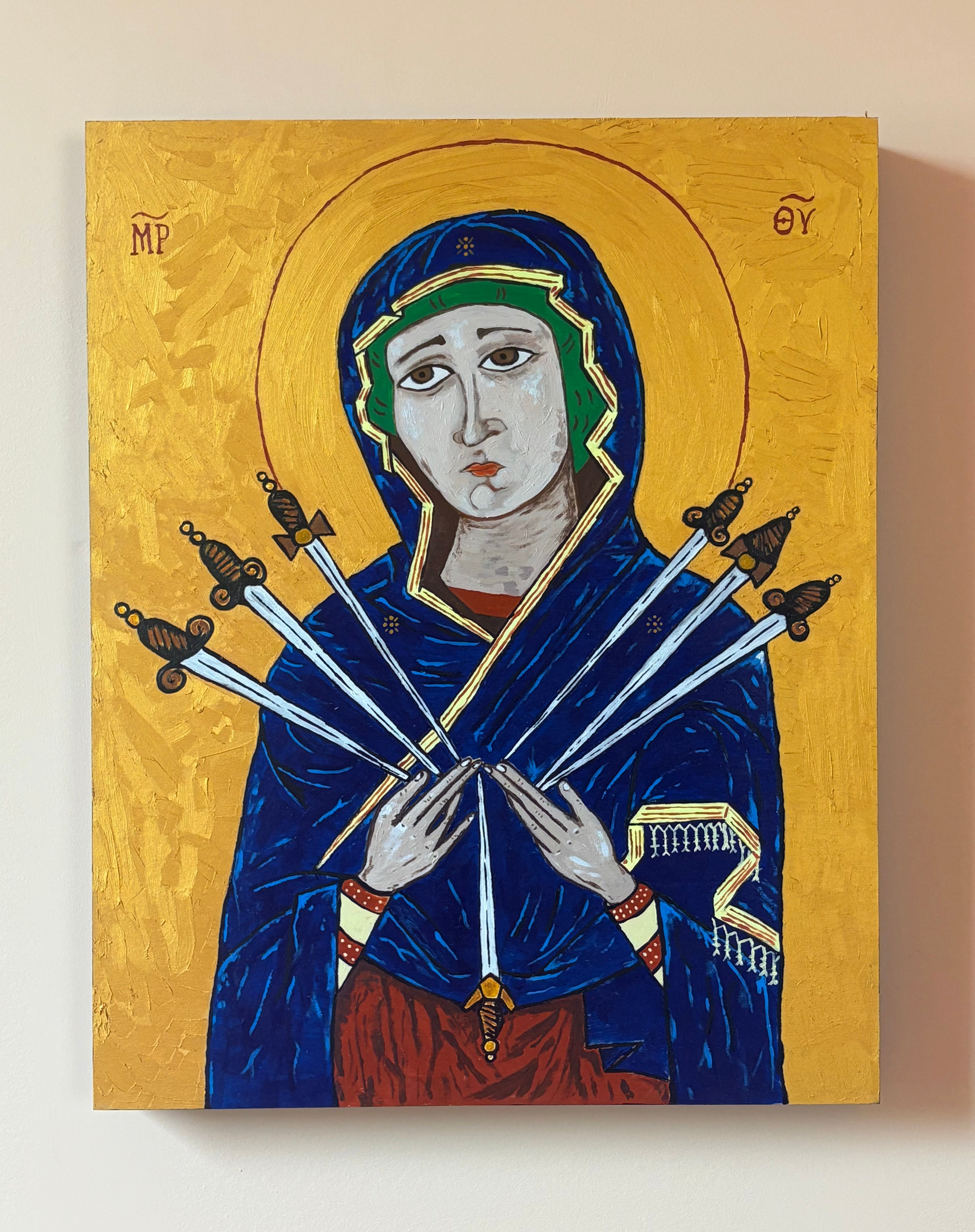 Our Lady of Sorrows icon by Stephen Hotchkiss of The New New Age