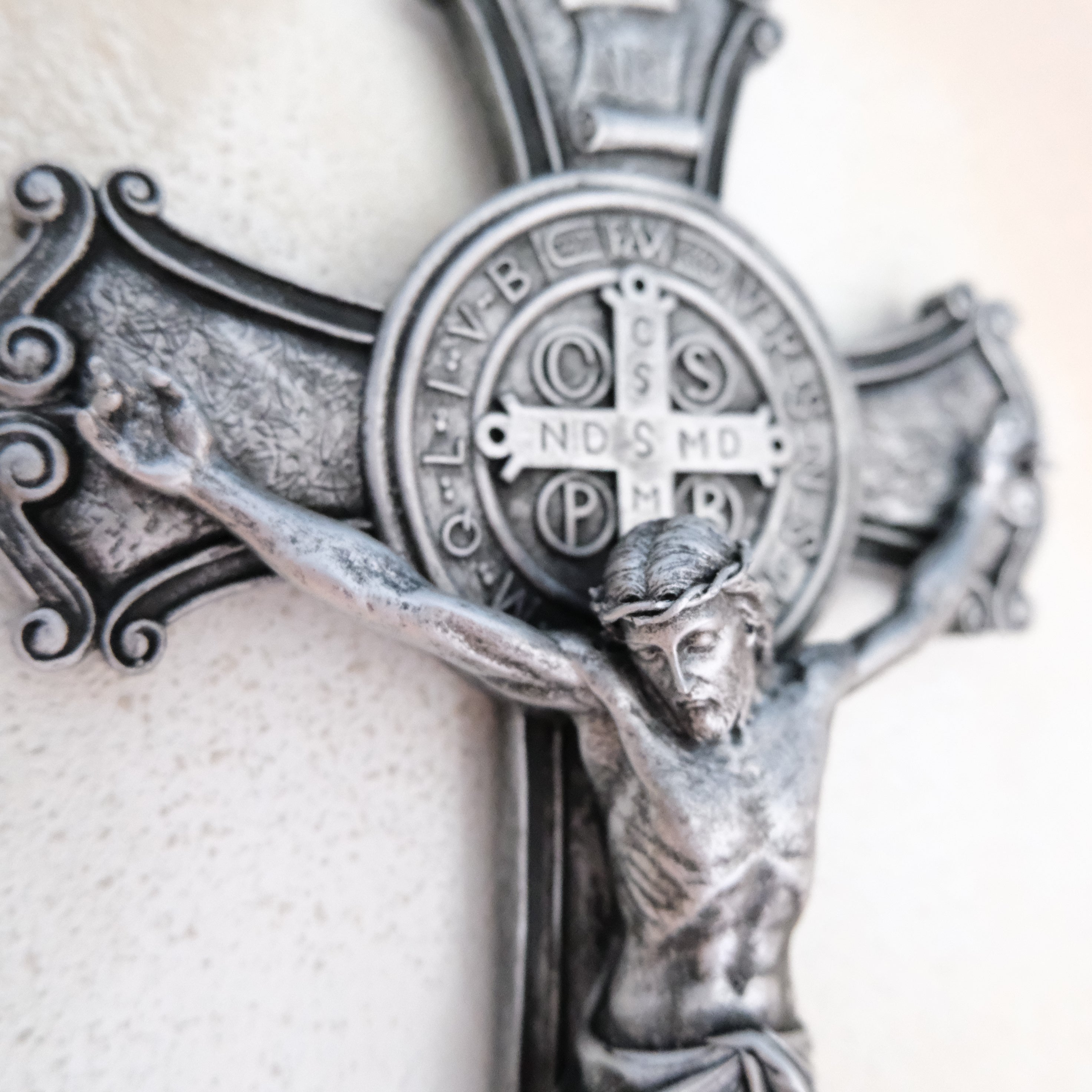 St Benedict's Cross in silver by The New New Age