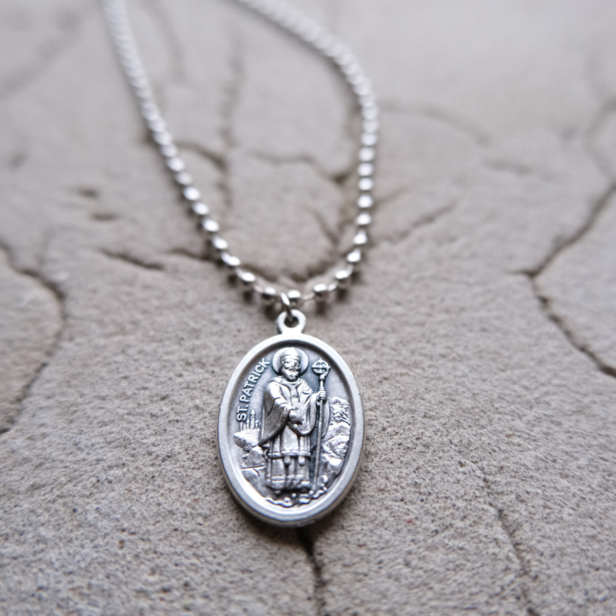 Saint Patrick and Saint Bridget medallion