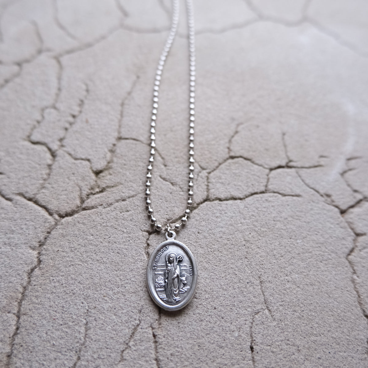 Saint Bridget medallion