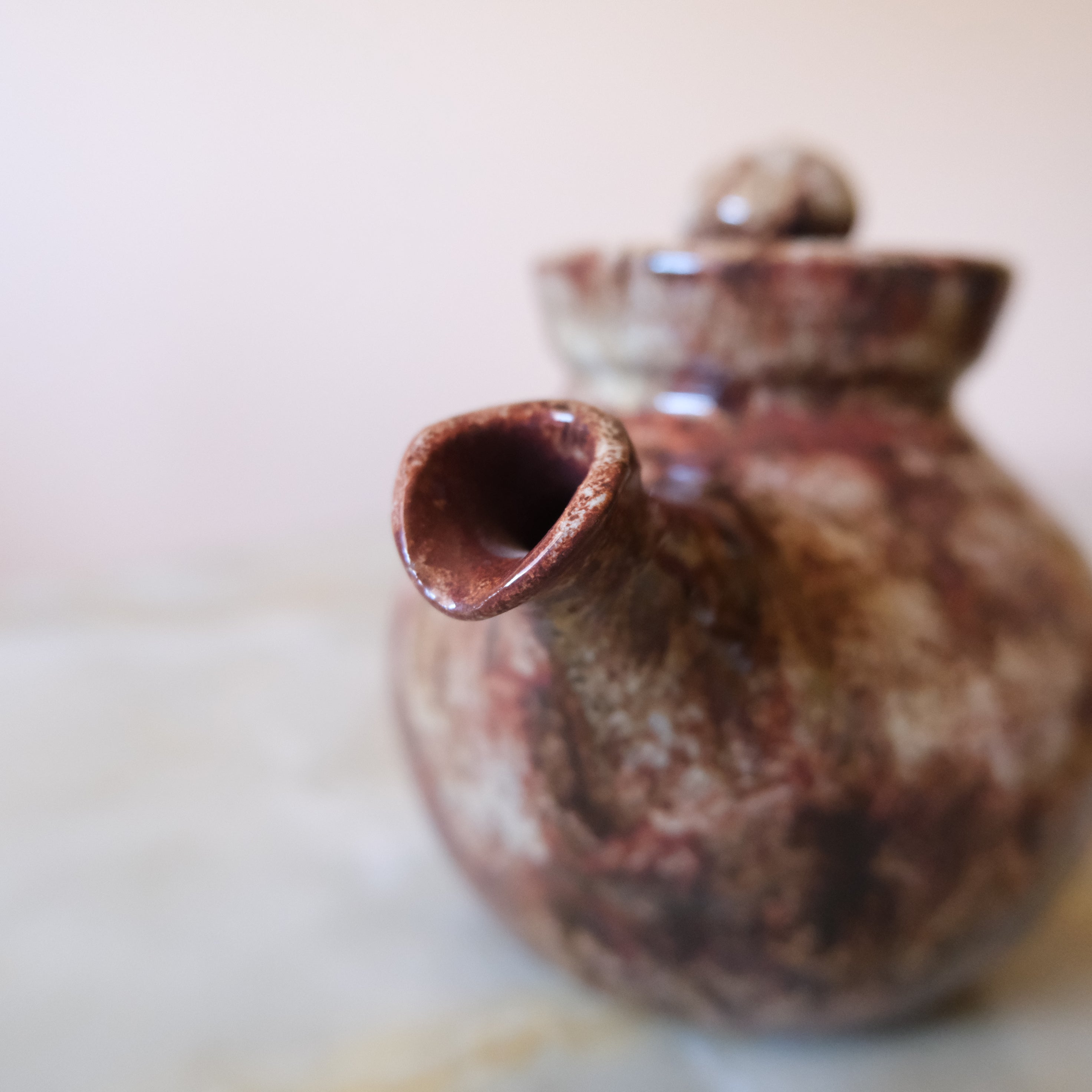 Handmade Vintage Ceramic Tea Pot: Pinecroft