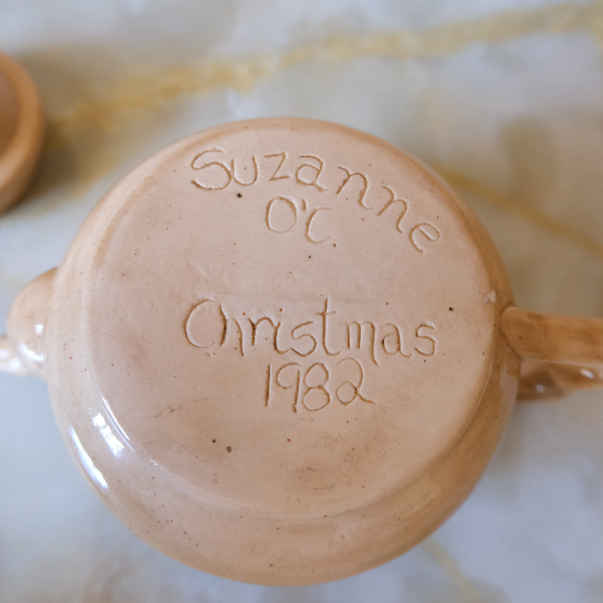 Handmade Vintage Ceramic Tea Pot by Suzanne