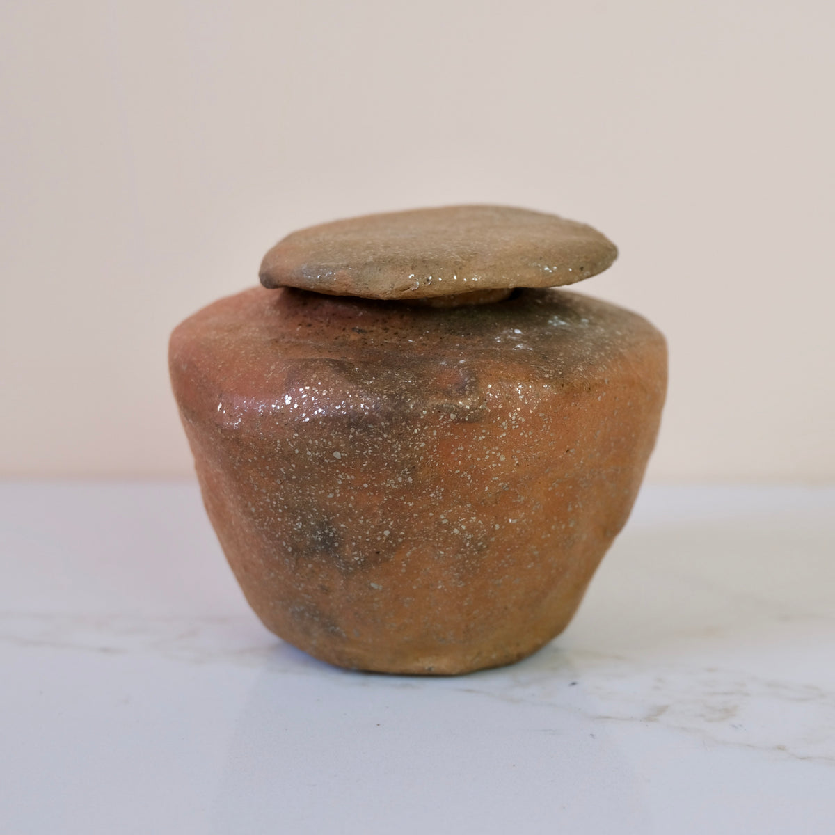 Pit Fired Earthenware Tea Caddy #5