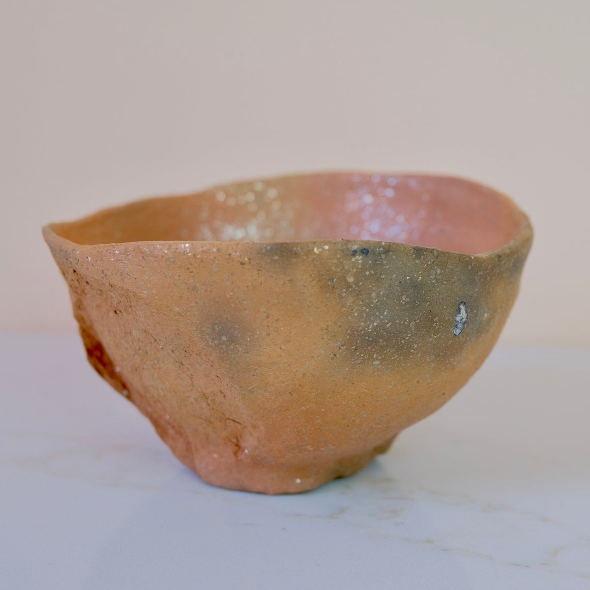 Pit Fired Earthenware Tea Bowl #8