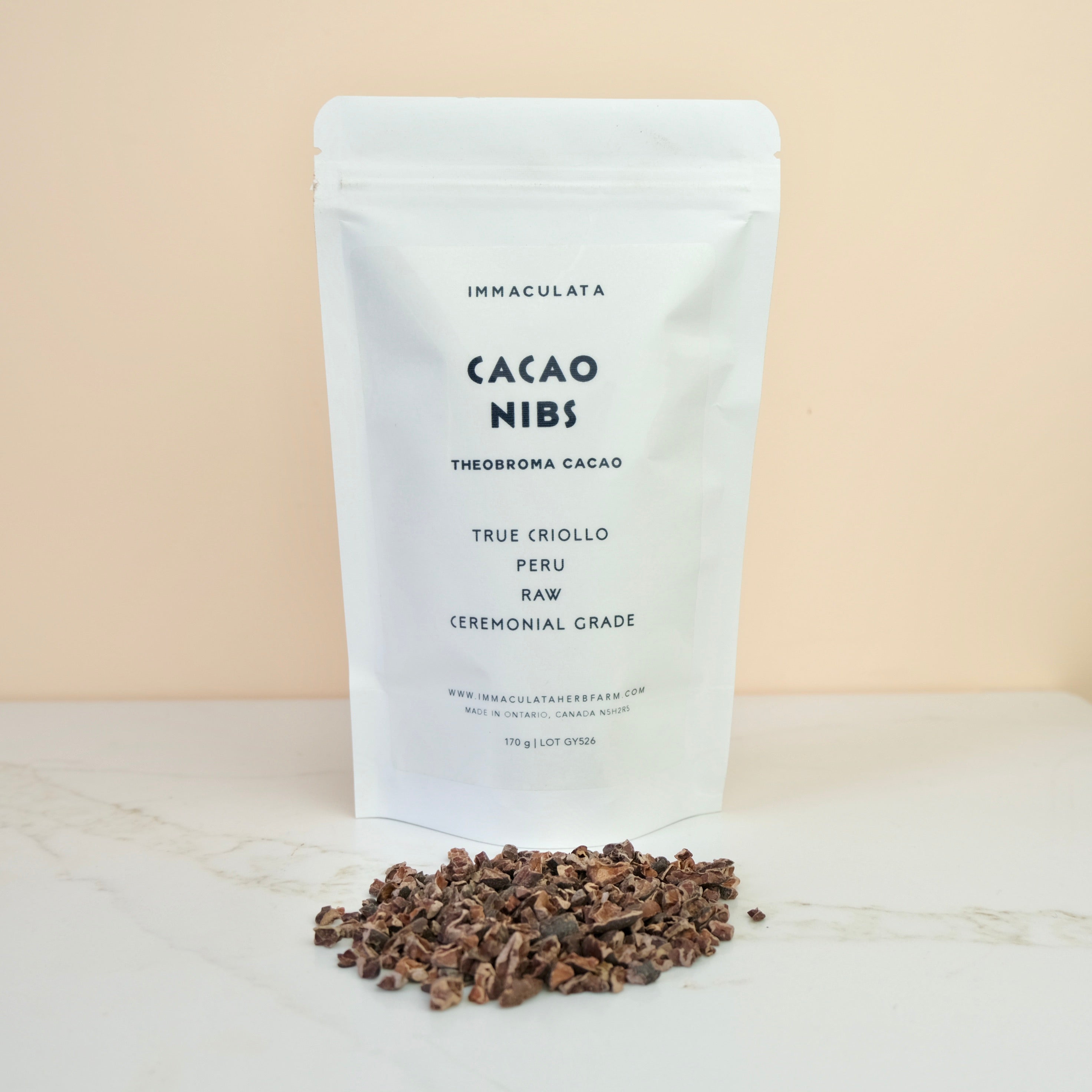 CACAO NIBS - True Criollo, Peruvian, Raw, Organic