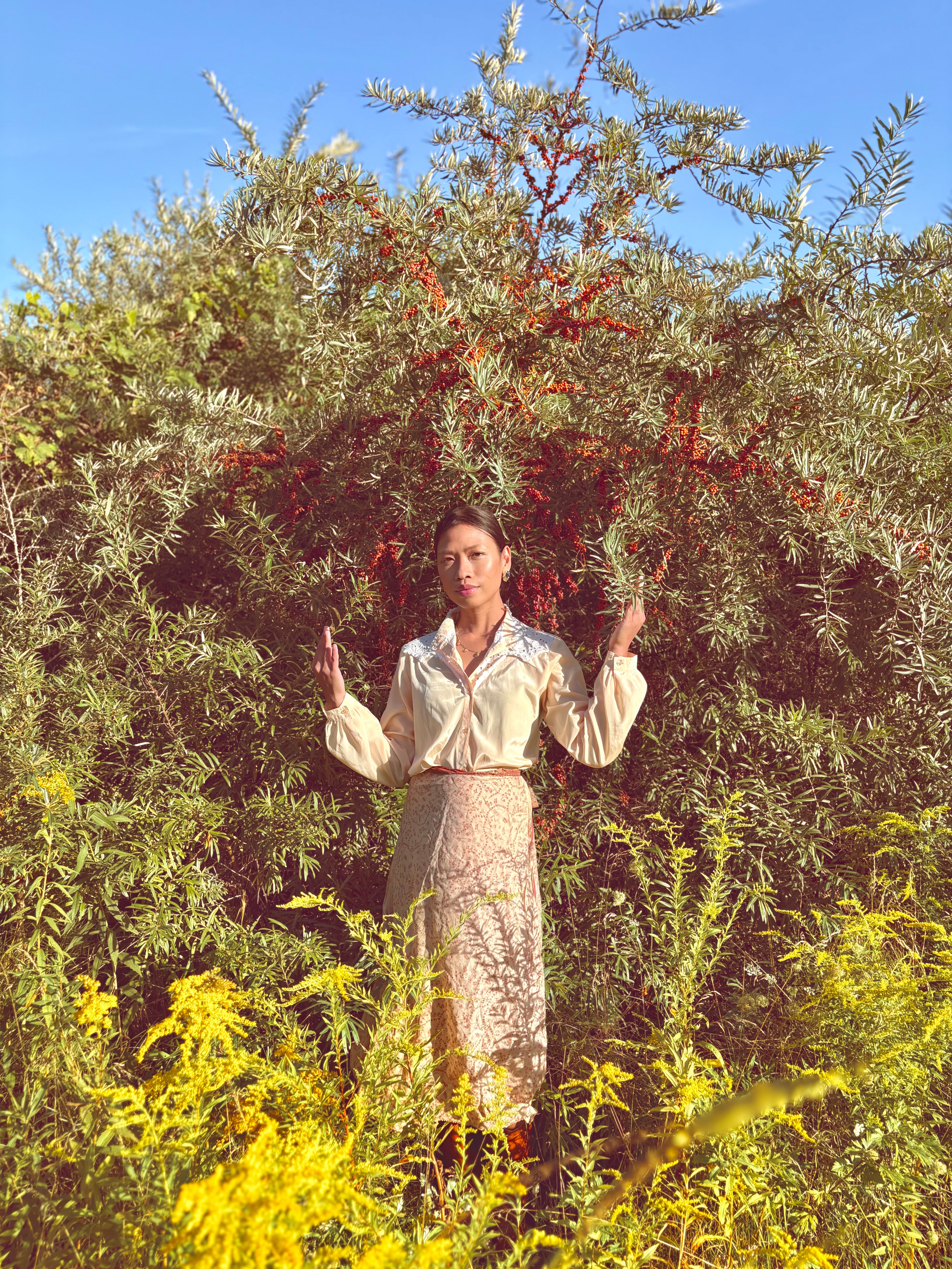 SEA BUCKTHORN LEAF + BERRY