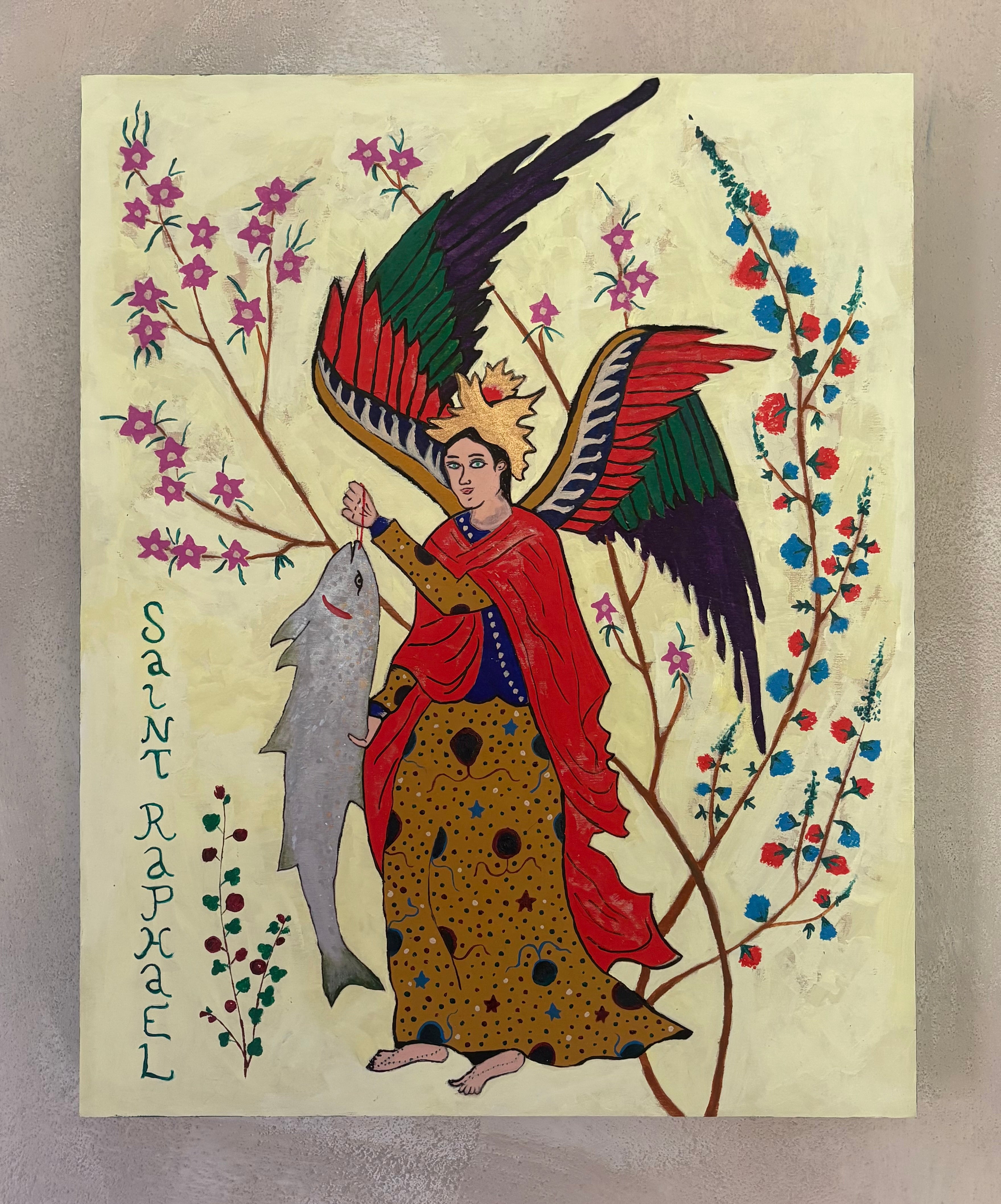 Saint Raphael icon by Stephen Hotchkiss of The New New Age