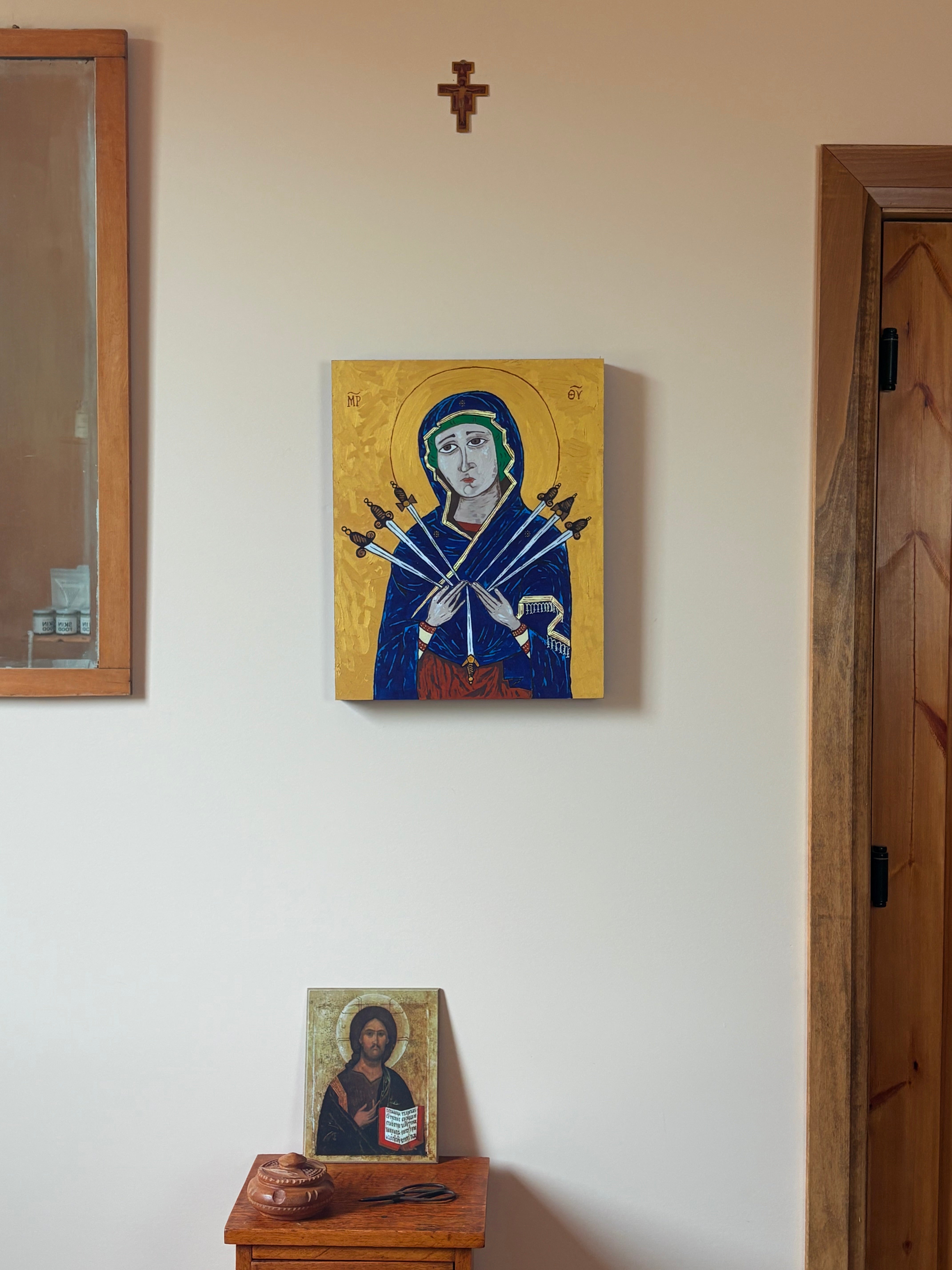 Our Lady of Sorrows icon by Stephen Hotchkiss of The New New Age