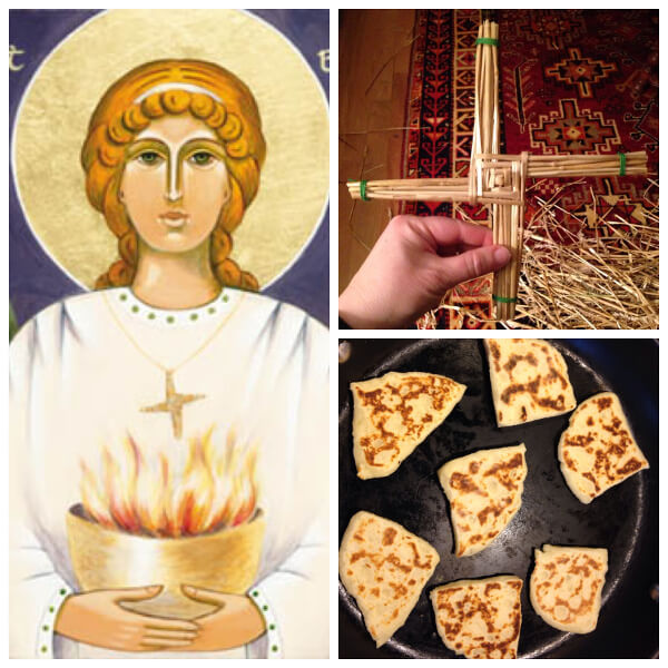 Saint Patrick and Saint Bridget medallion