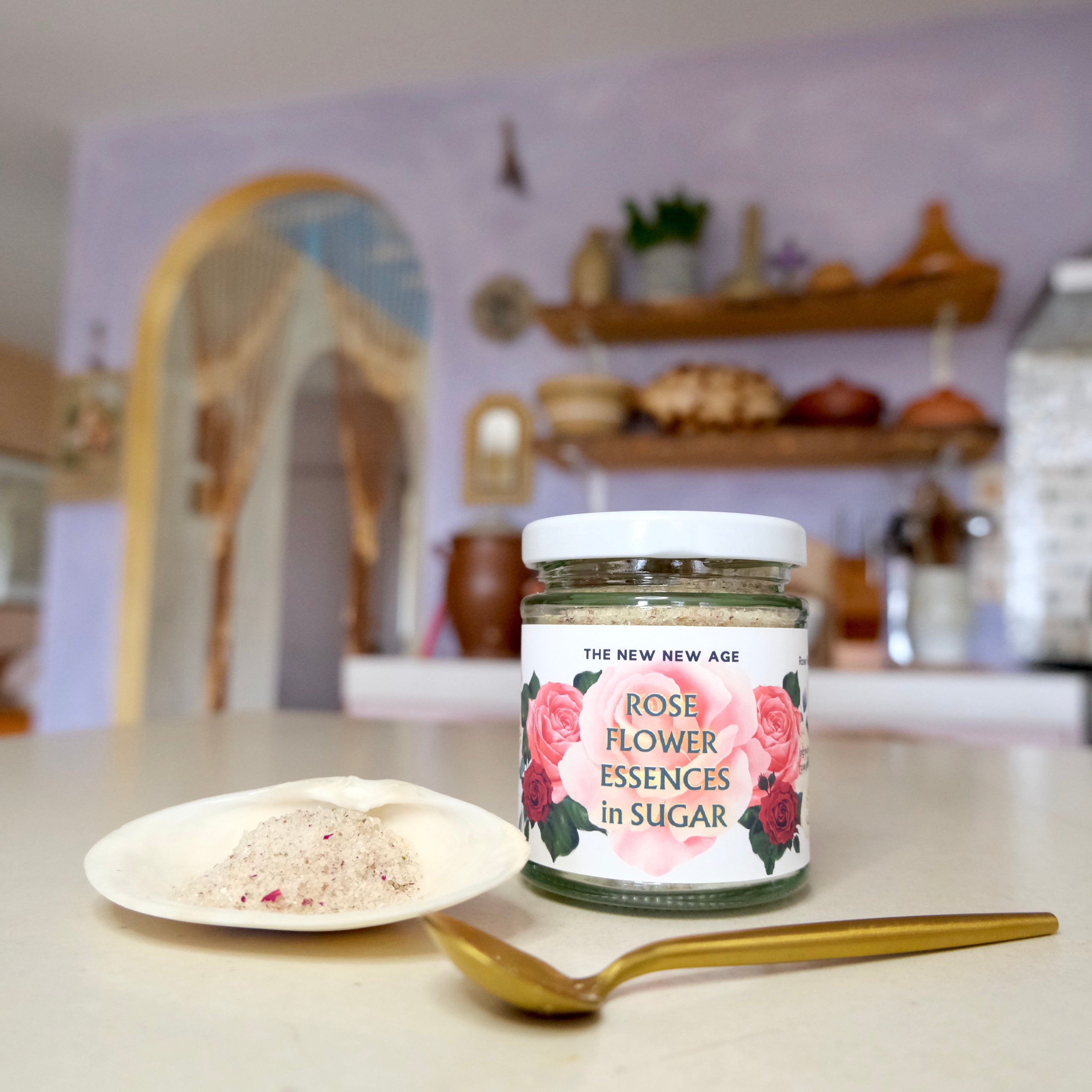 Rose Flower Essences in Organic Cane Sugar by The New New Age