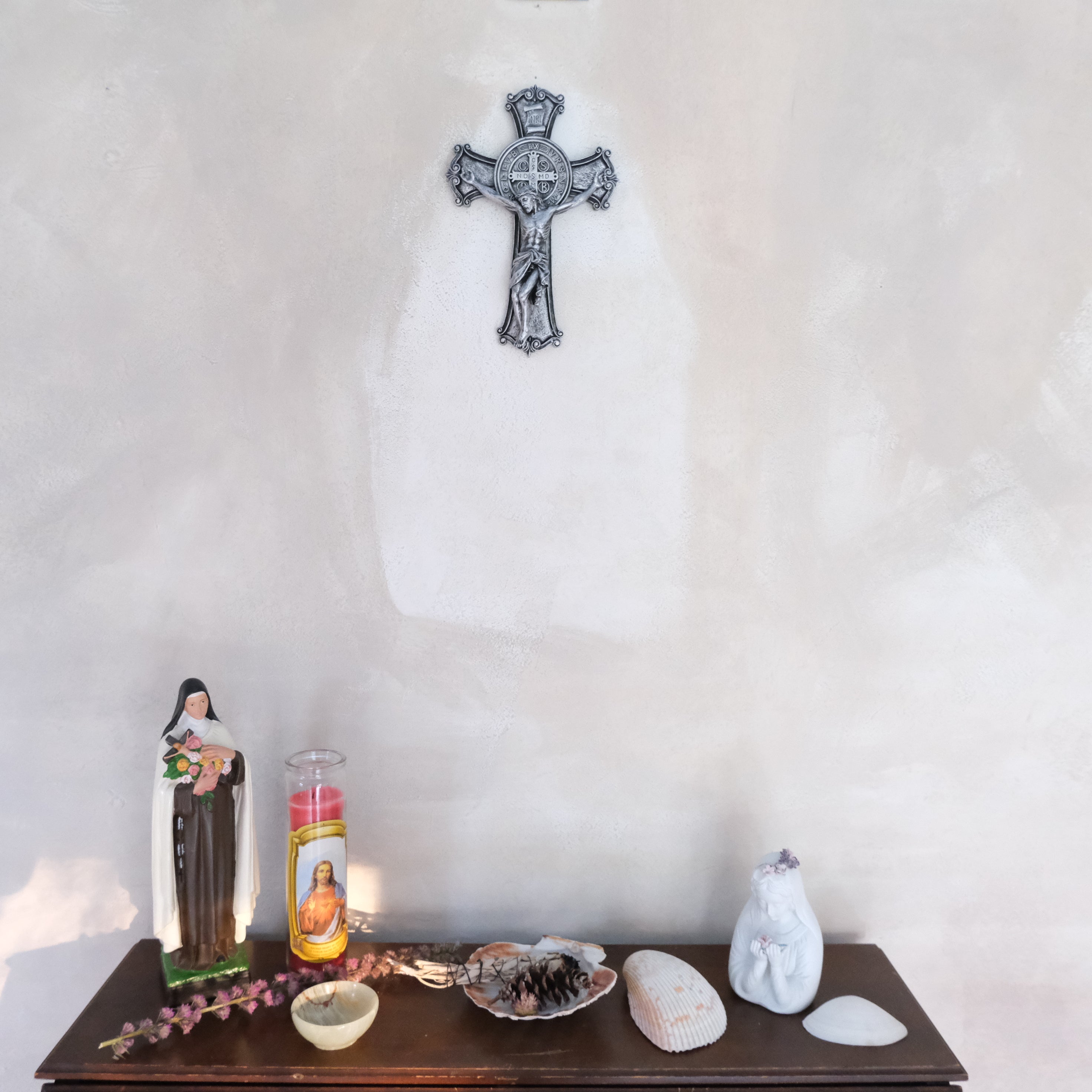 St Benedict's Cross in silver by The New New Age