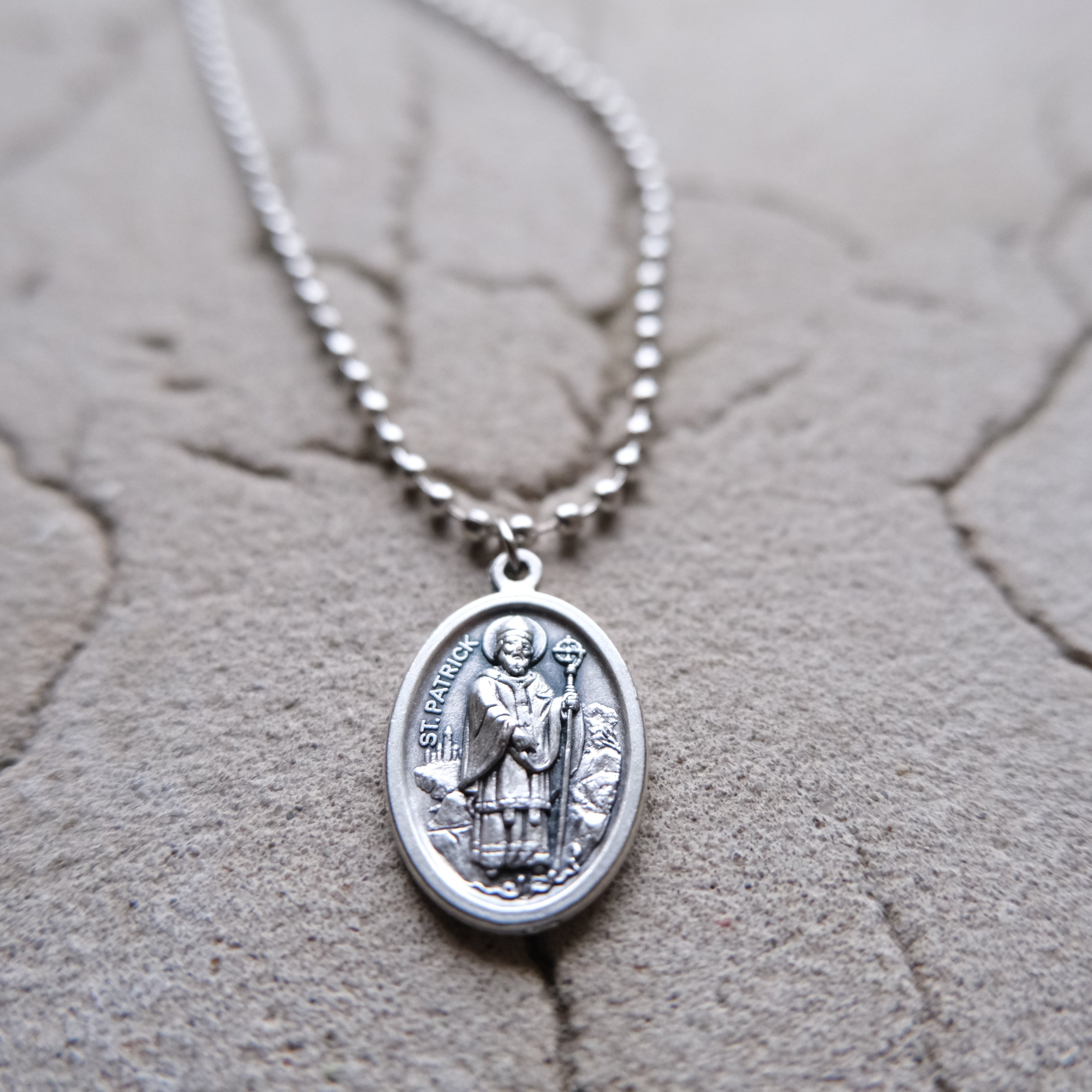 Saint Patrick and Saint Bridget medallion