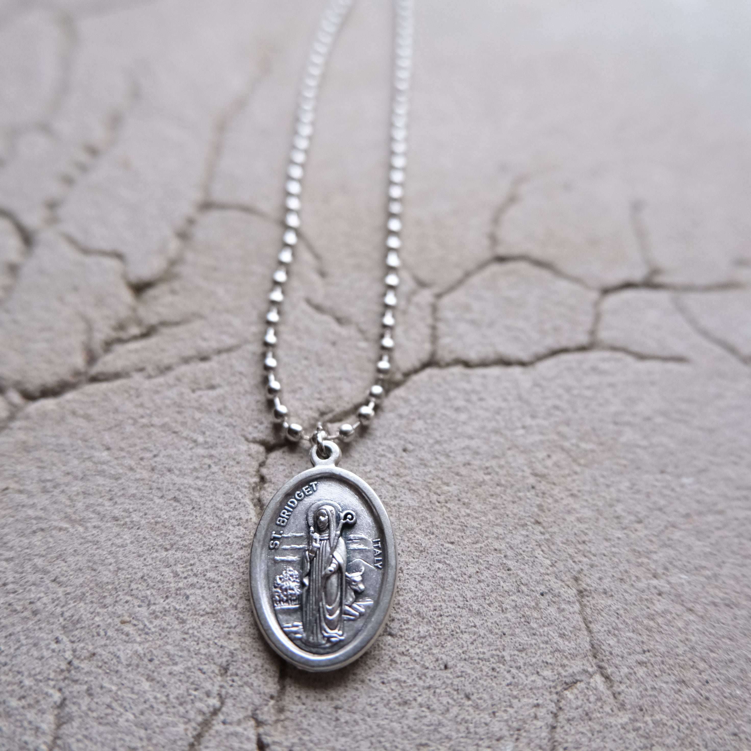 Saint Patrick and Saint Bridget medallion