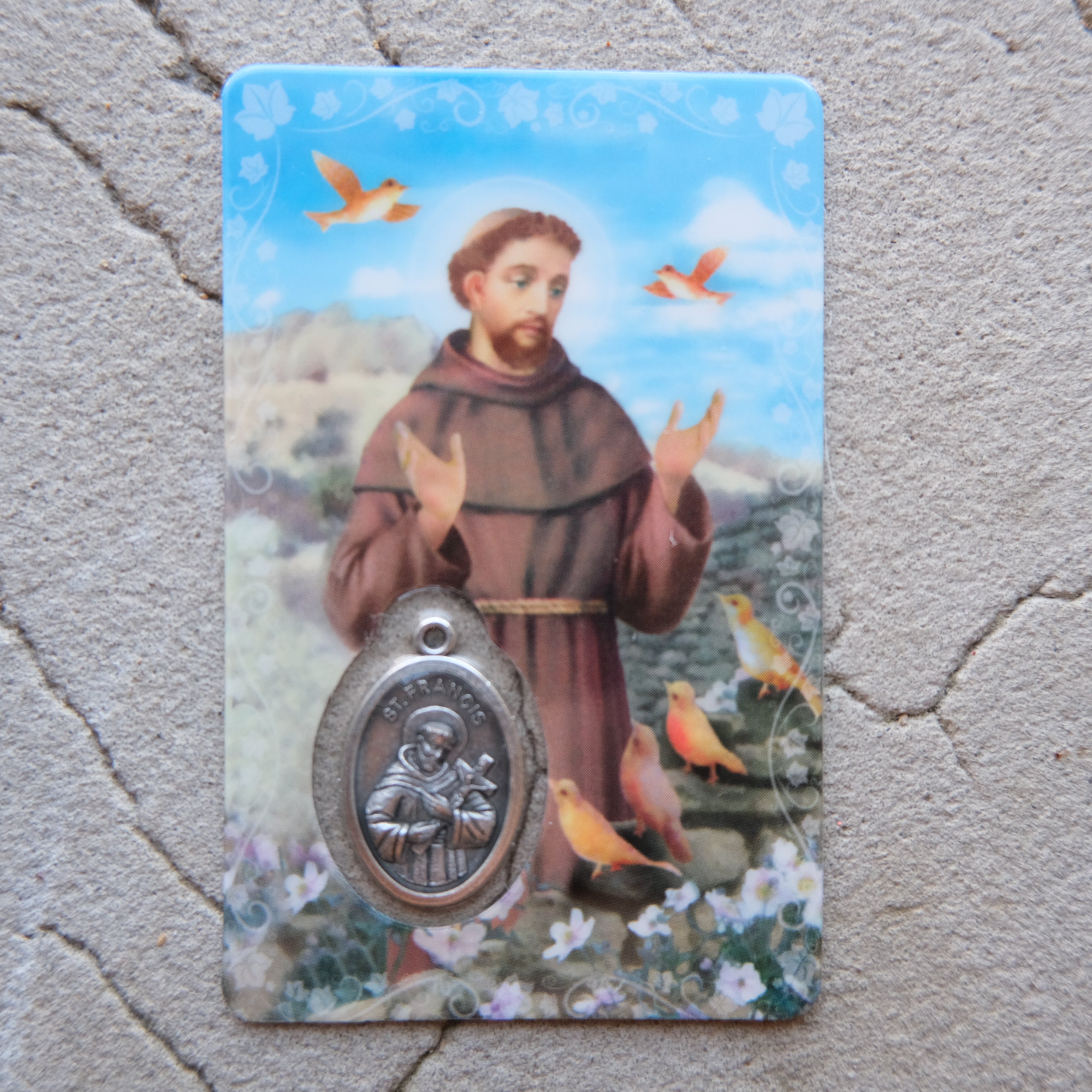SAINT FRANCIS OF ASSISI PRAYER CARD