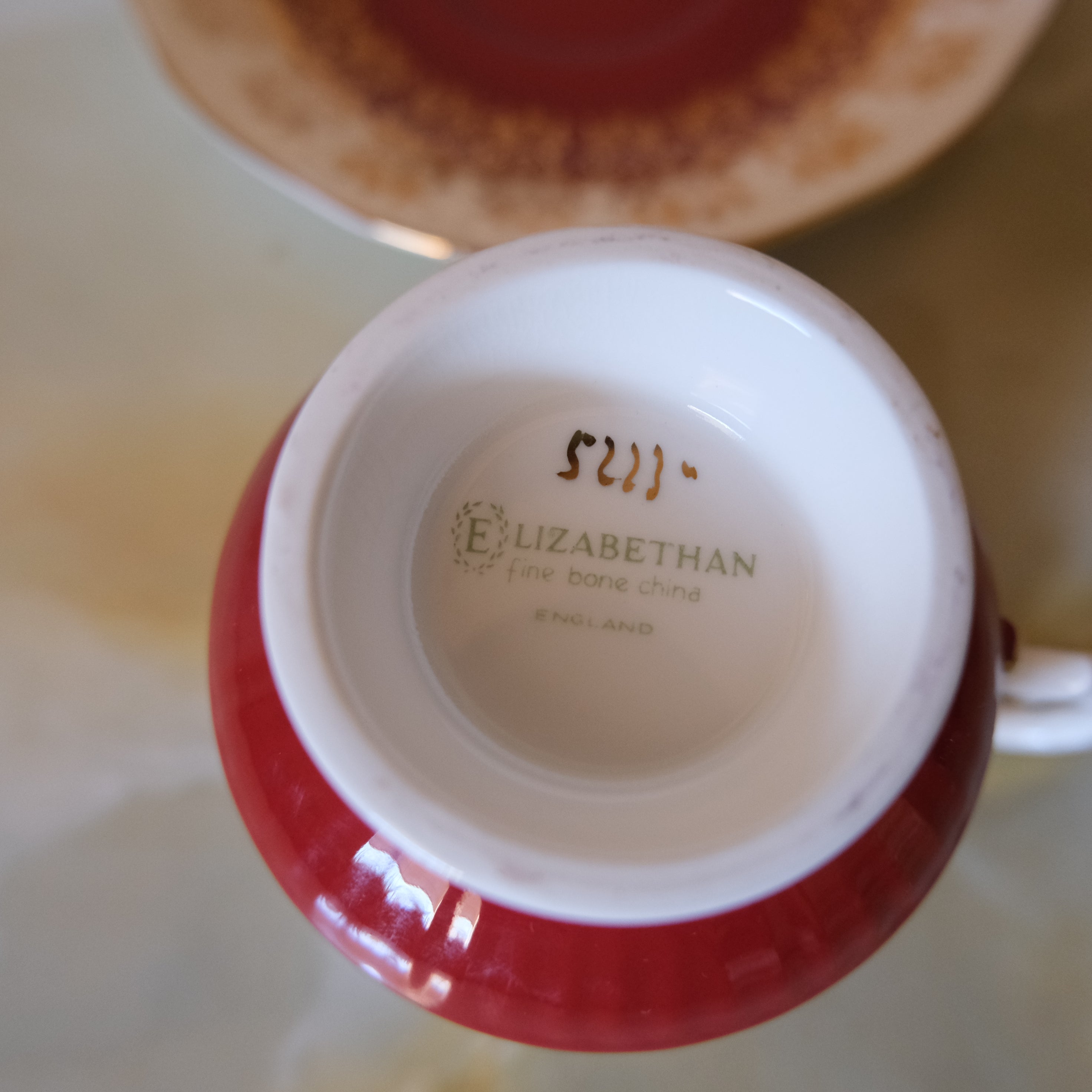 Elizabethan Bone China Tea Cup and Saucer