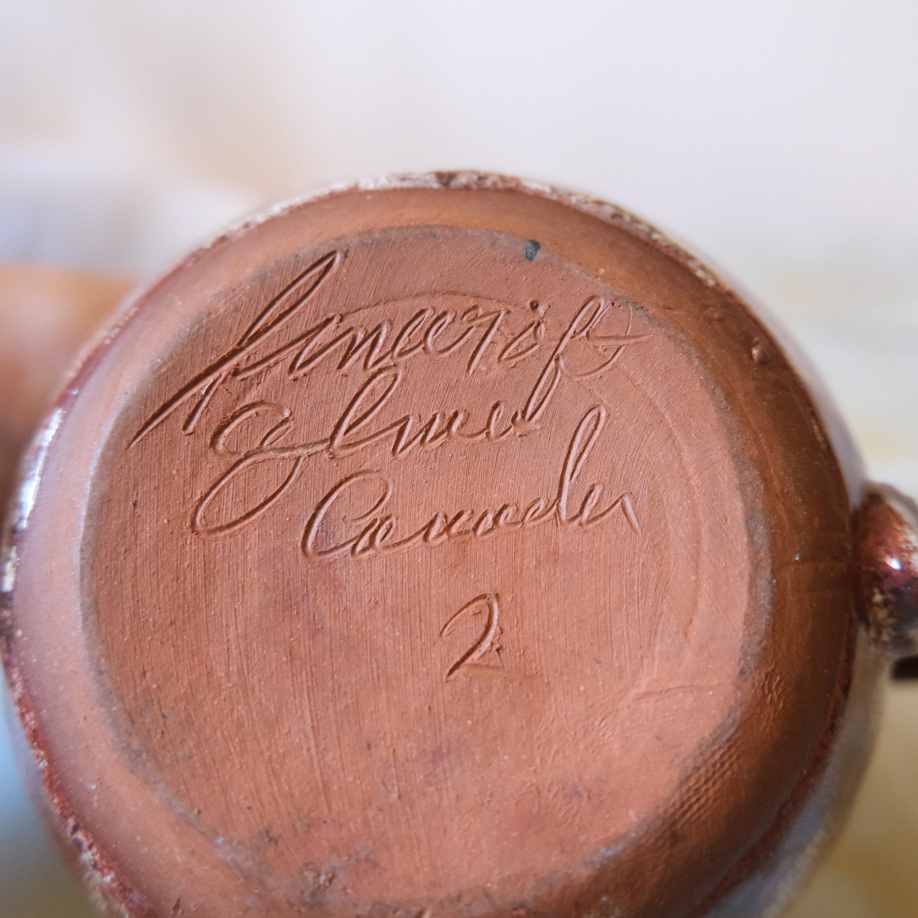 Handmade Vintage Ceramic Tea Pot: Pinecroft