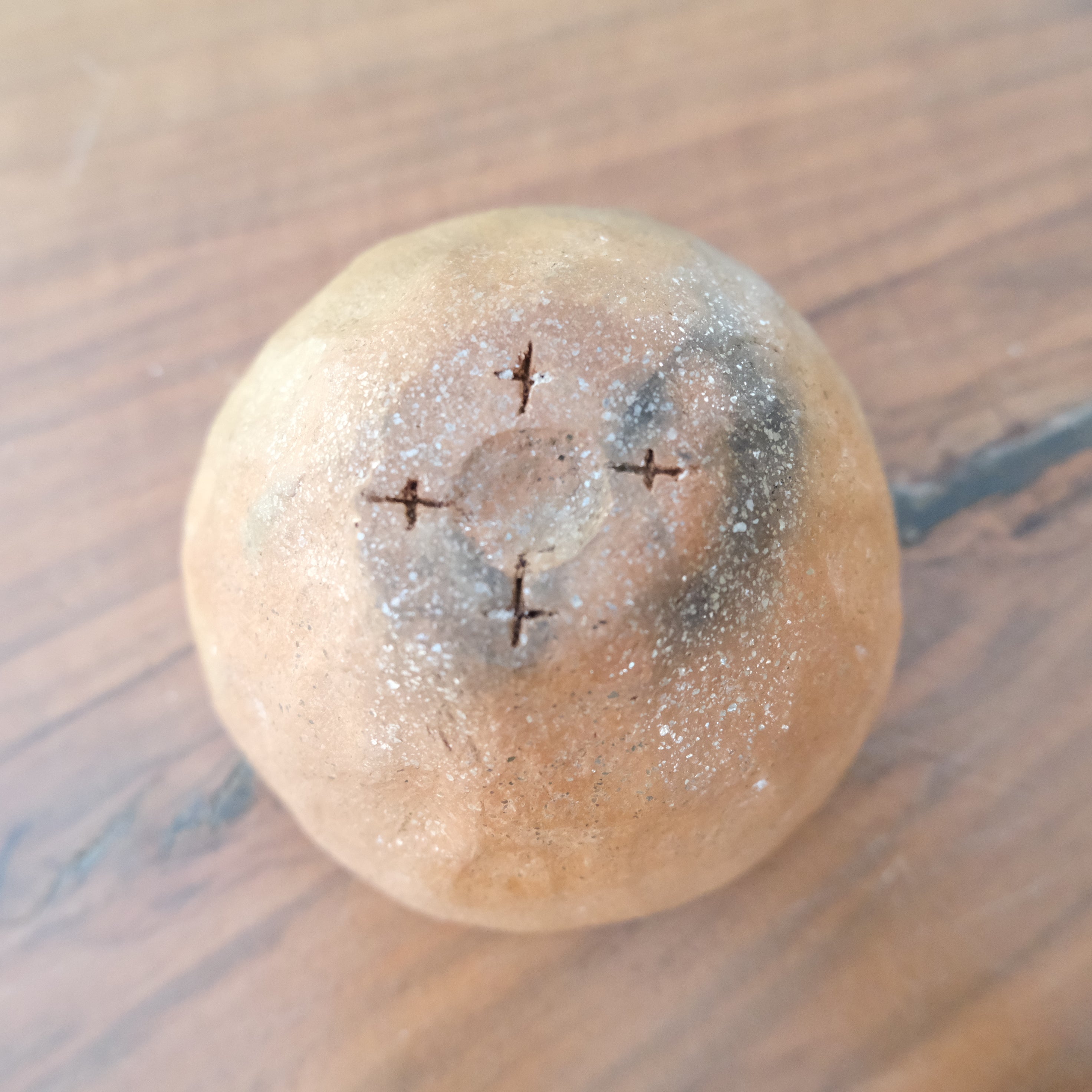 Micaceous clay earthenware tea bowl by The New New Age. 