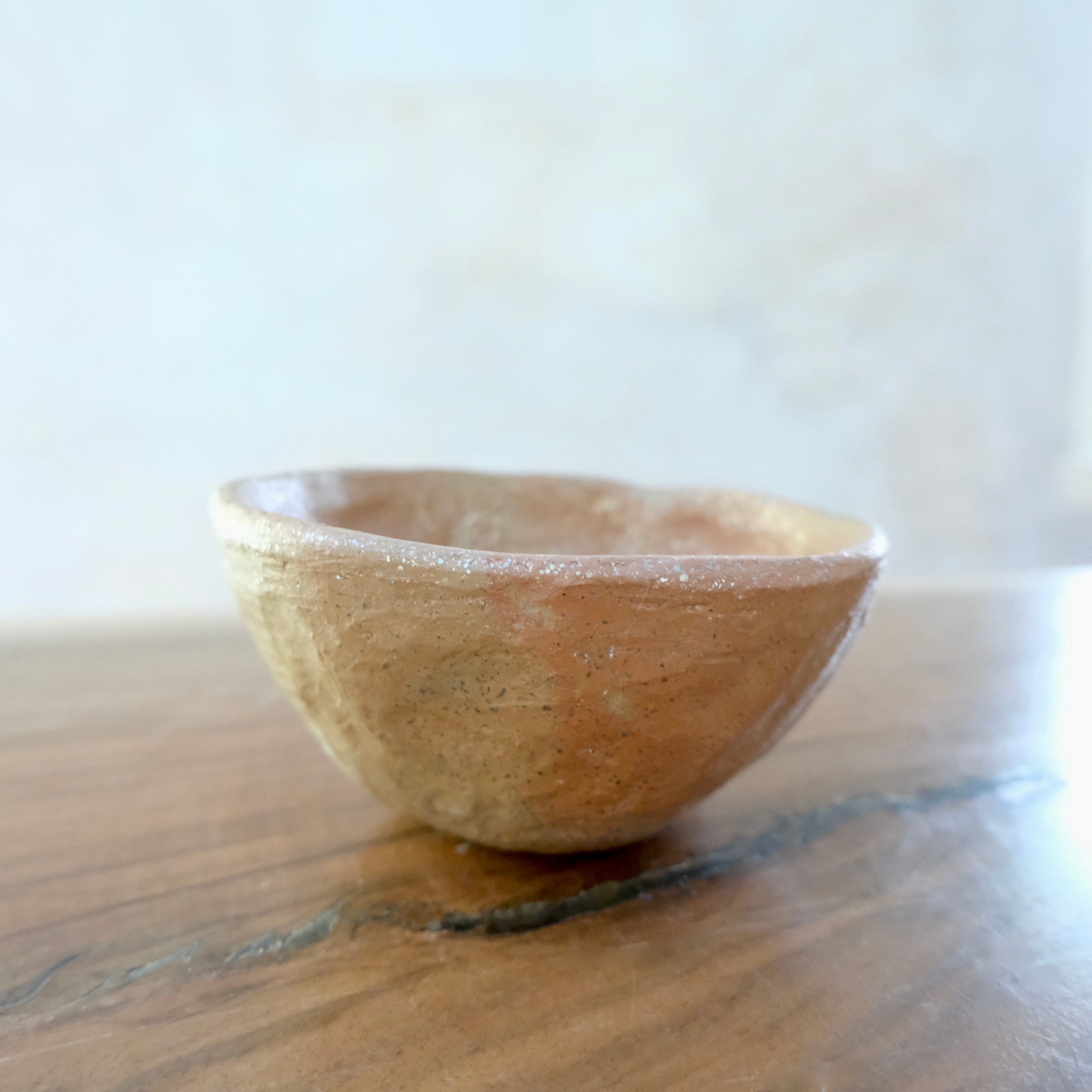 Pit Fired Earthenware Tea Bowl #6