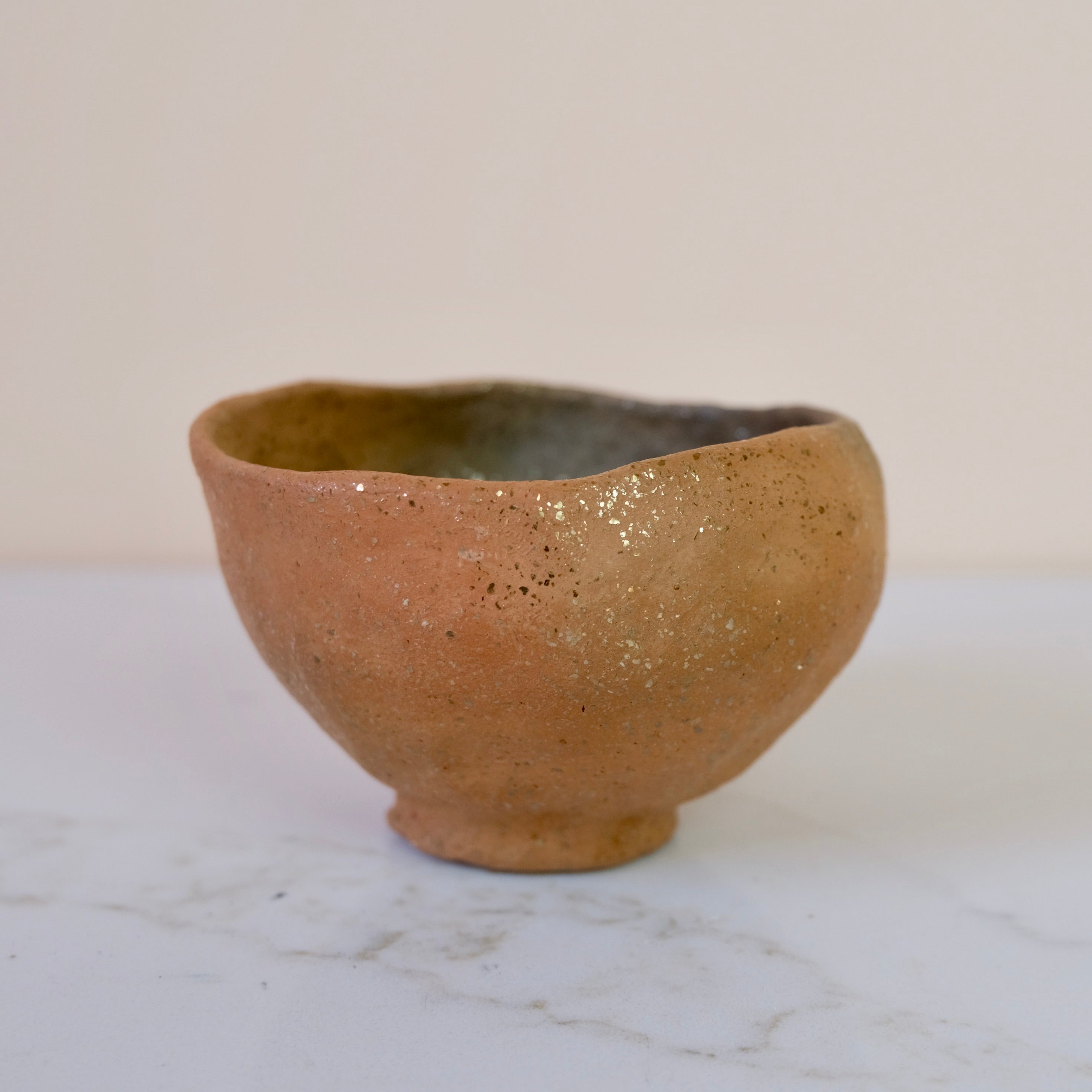 Pit Fired Earthenware Tea Bowl #4
