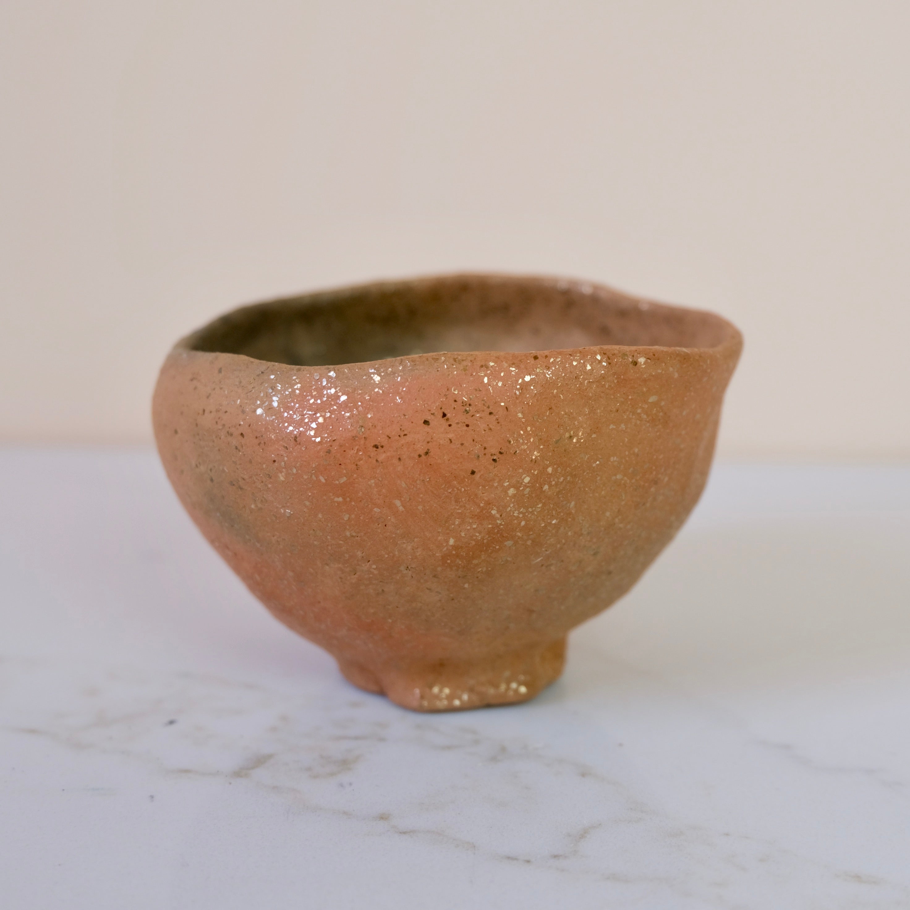 Pit Fired Earthenware Tea Bowl #4