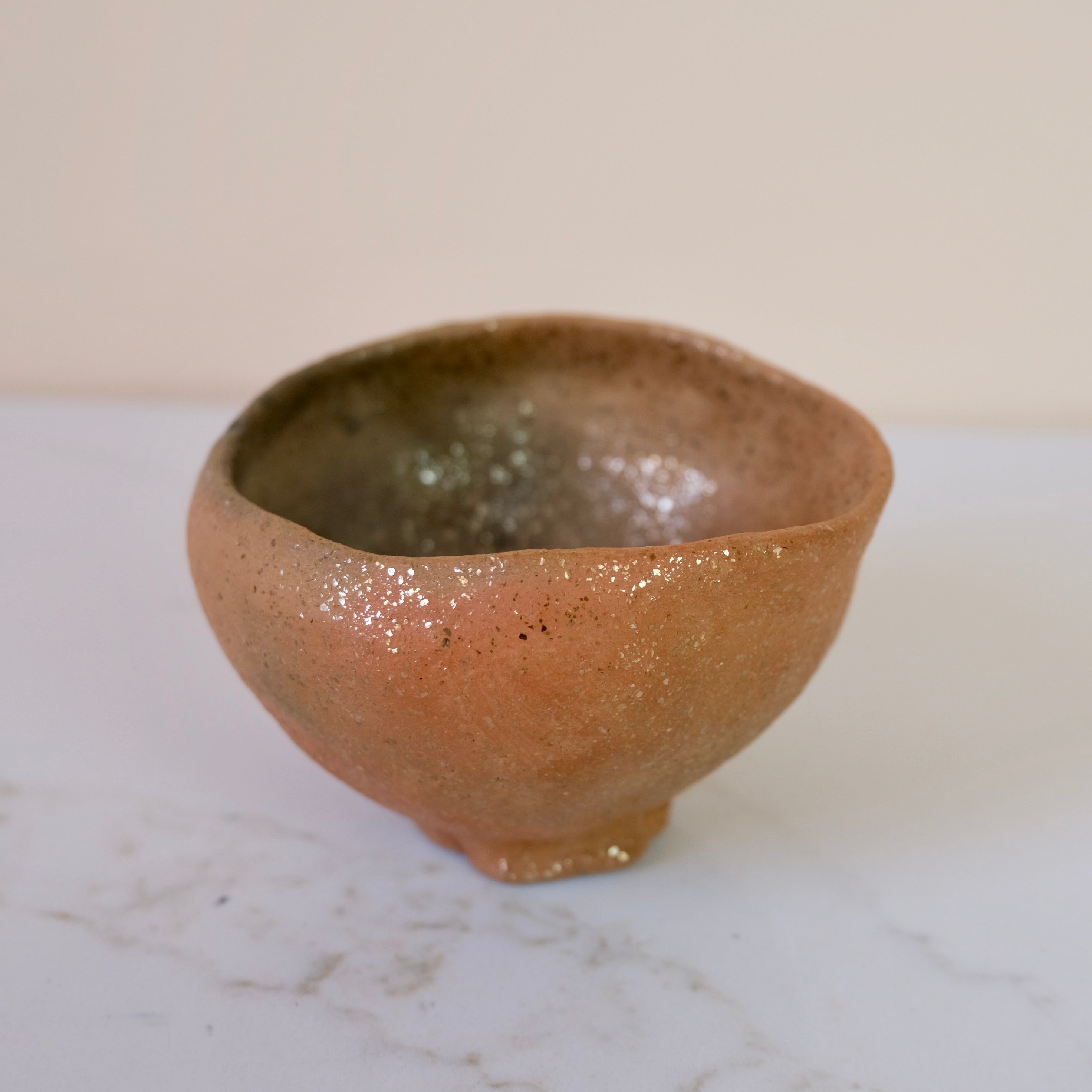 Pit Fired Earthenware Tea Bowl #4