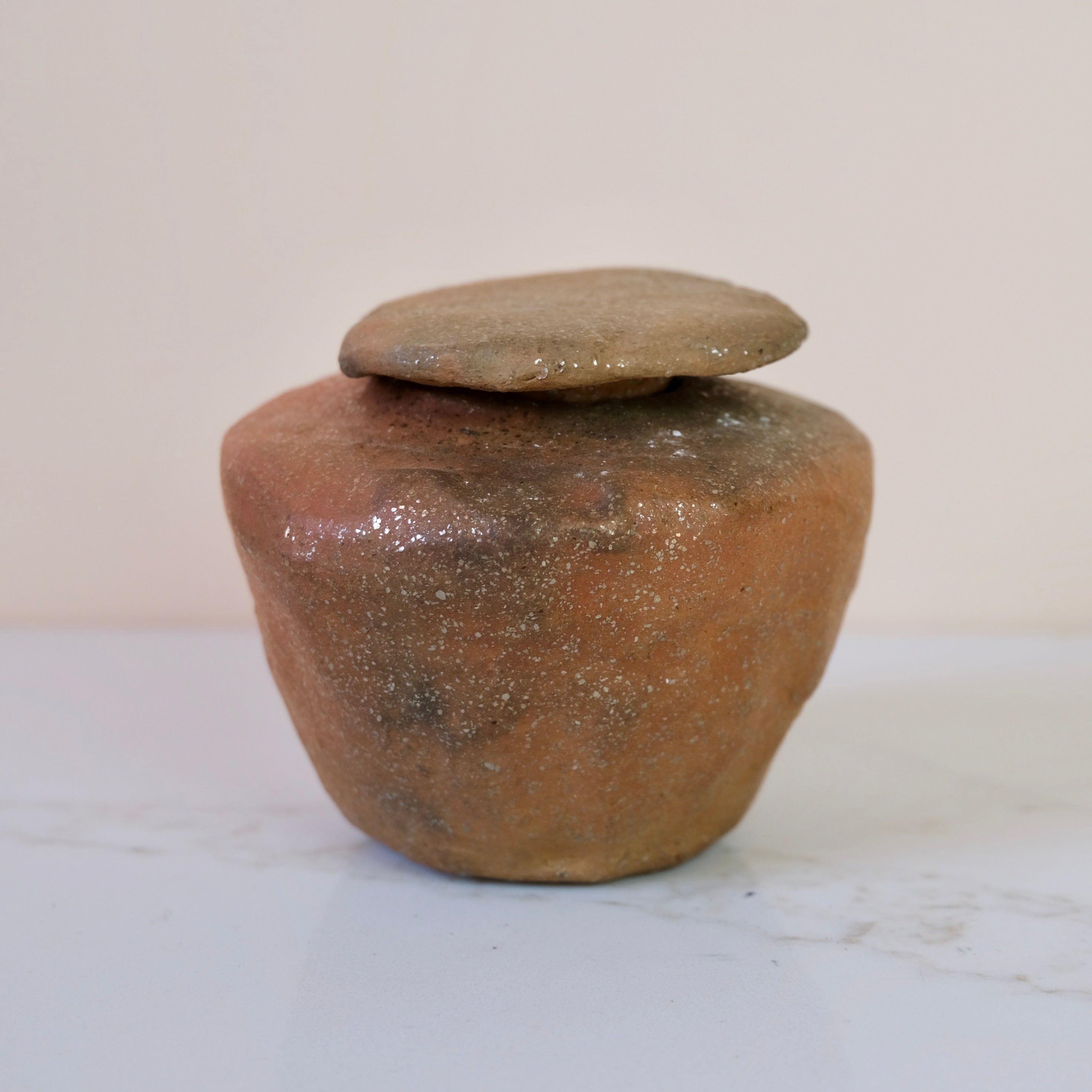 Pit Fired Earthenware Tea Caddy #5