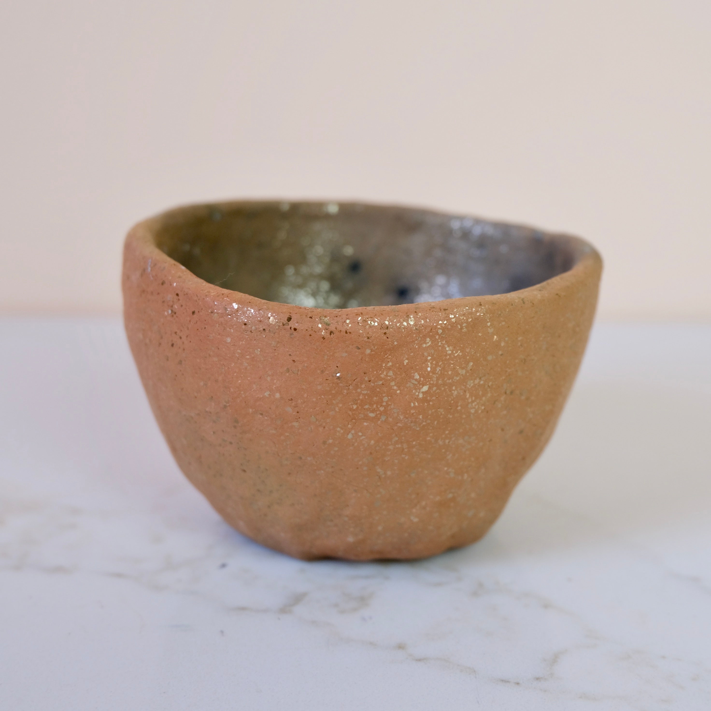 Pit Fired Earthenware Tea Bowl #7