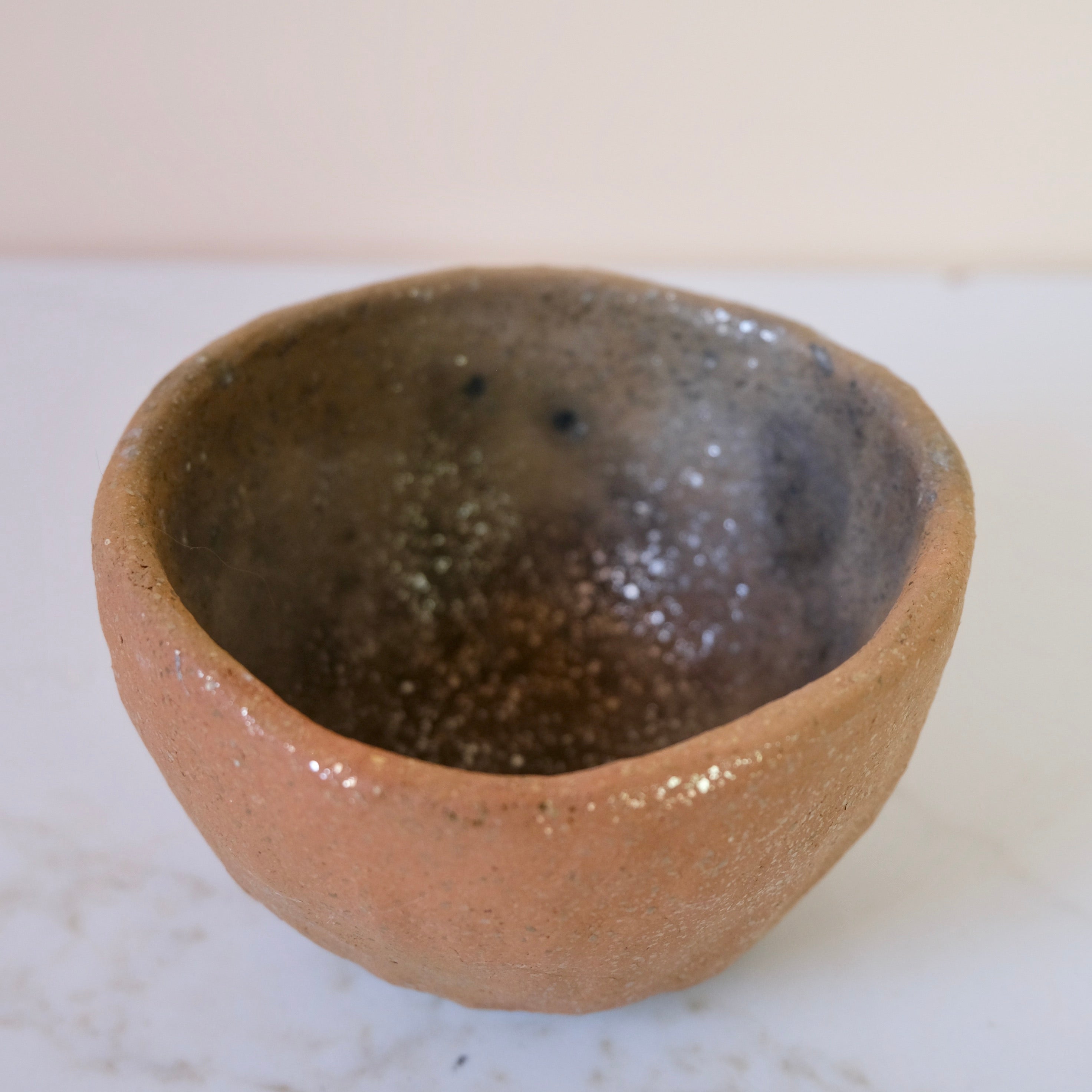 Pit Fired Earthenware Tea Bowl #7