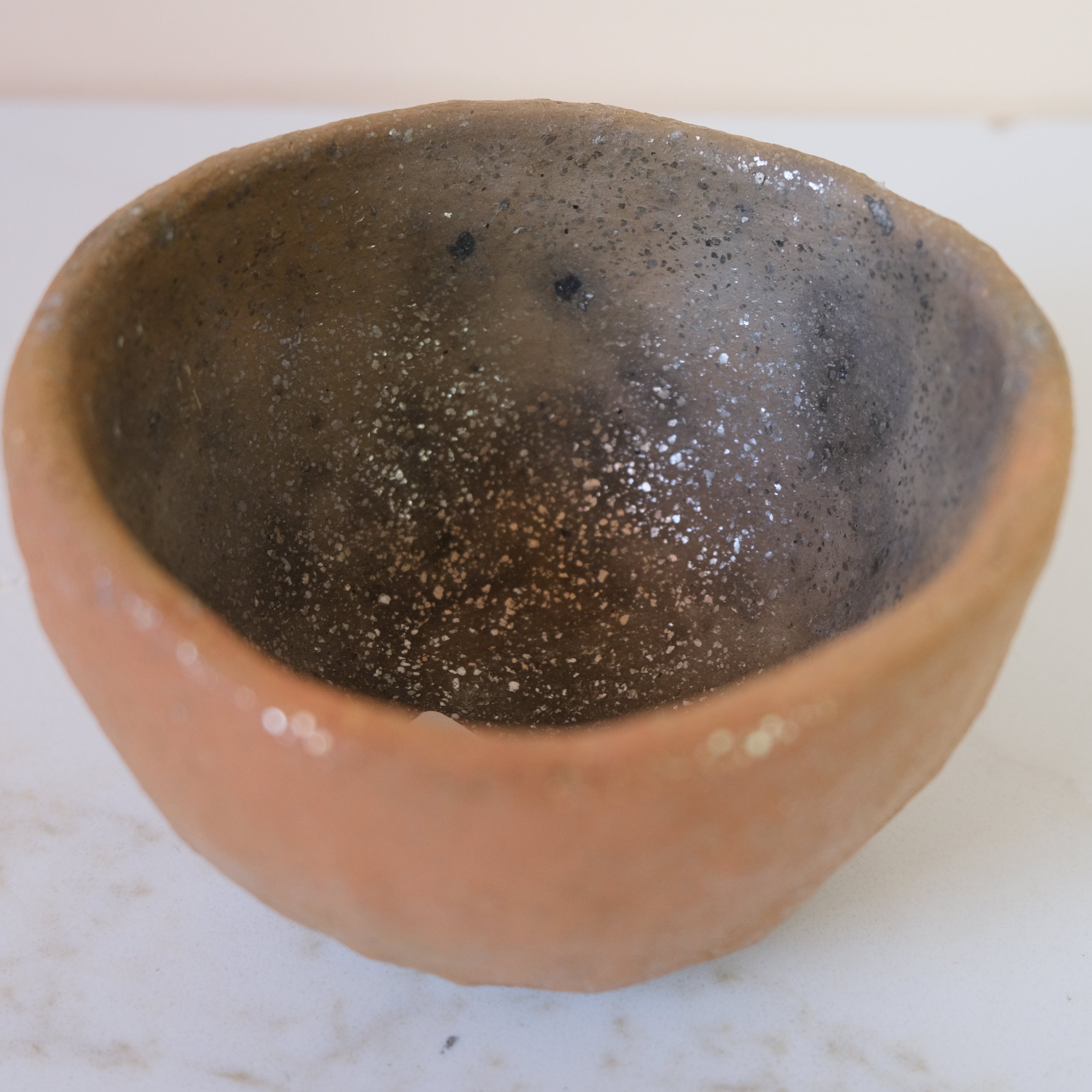 Pit Fired Earthenware Tea Bowl #7