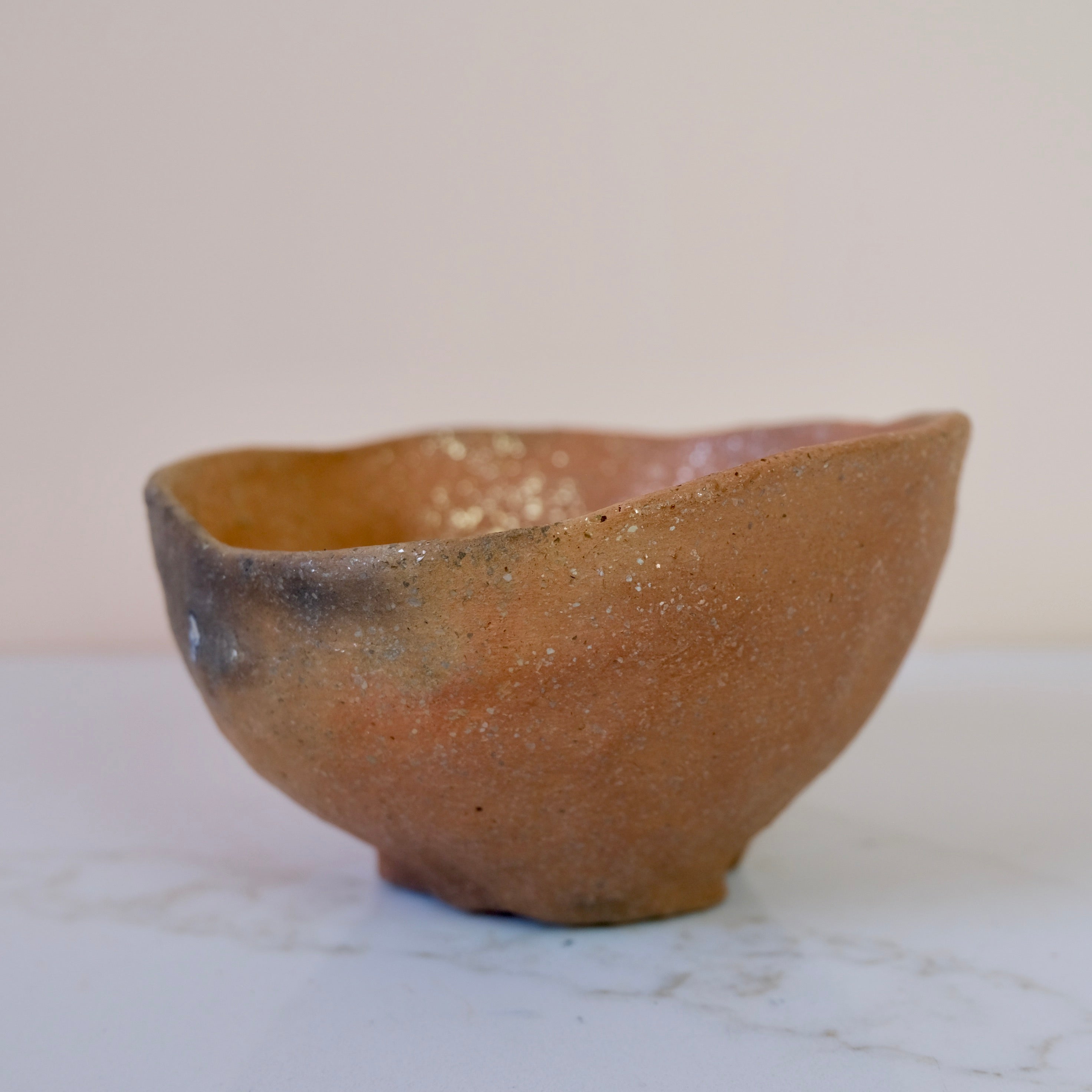 Pit Fired Earthenware Tea Bowl #8