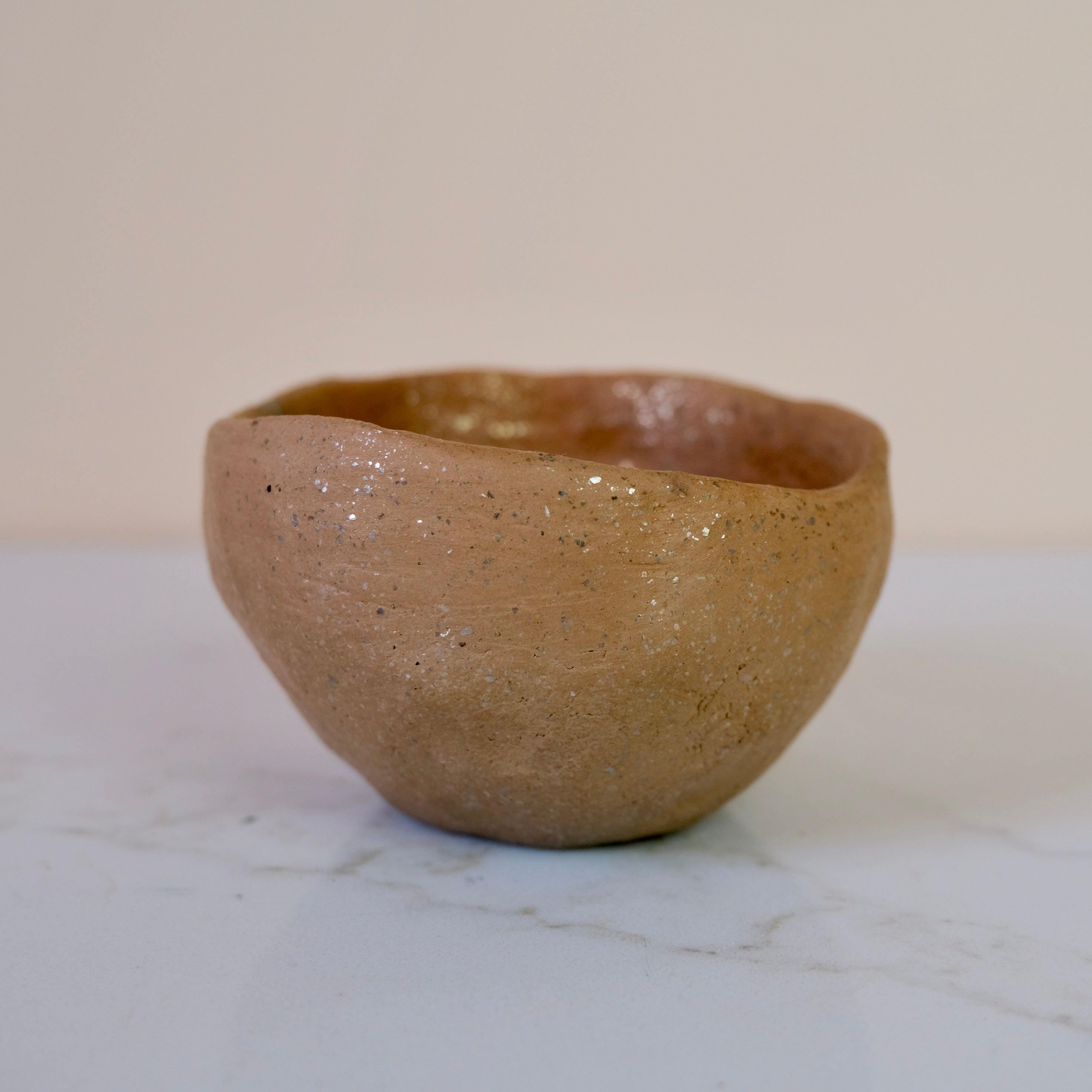 Pit Fired Earthenware Tea Bowl #9