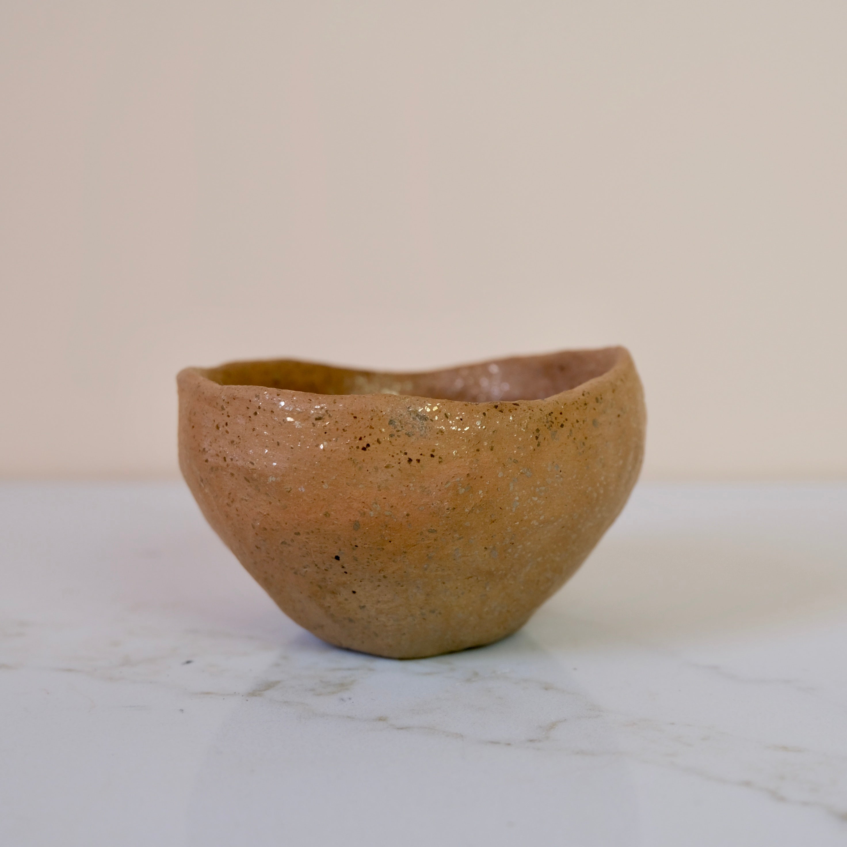 Pit Fired Earthenware Tea Bowl #9