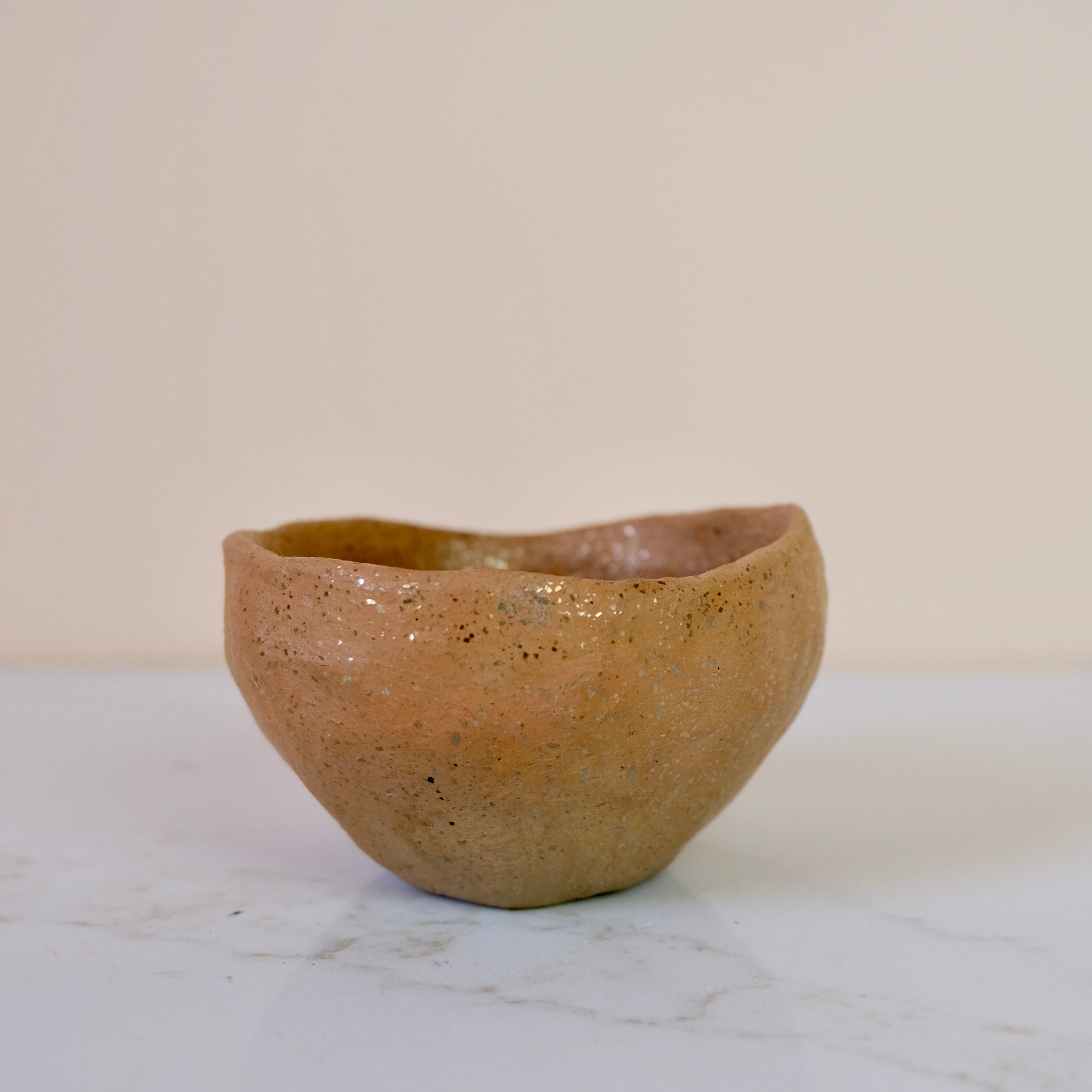 Pit Fired Earthenware Tea Bowl #9