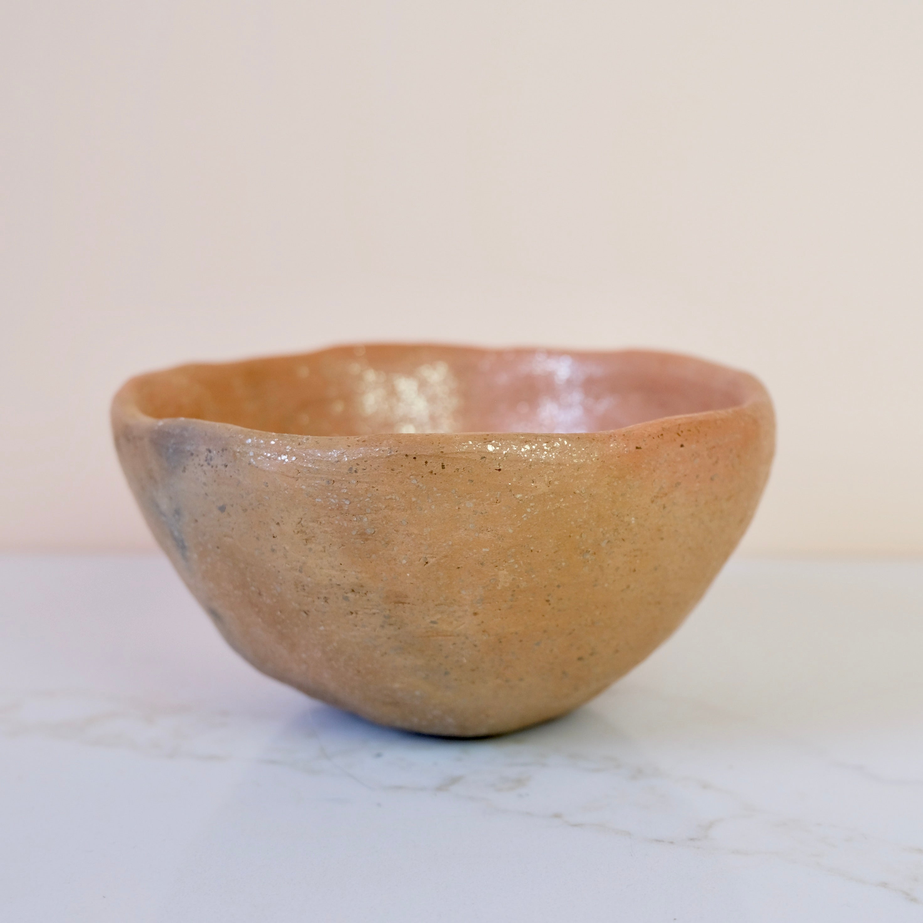 Pit Fired Earthenware Tea Bowl #11