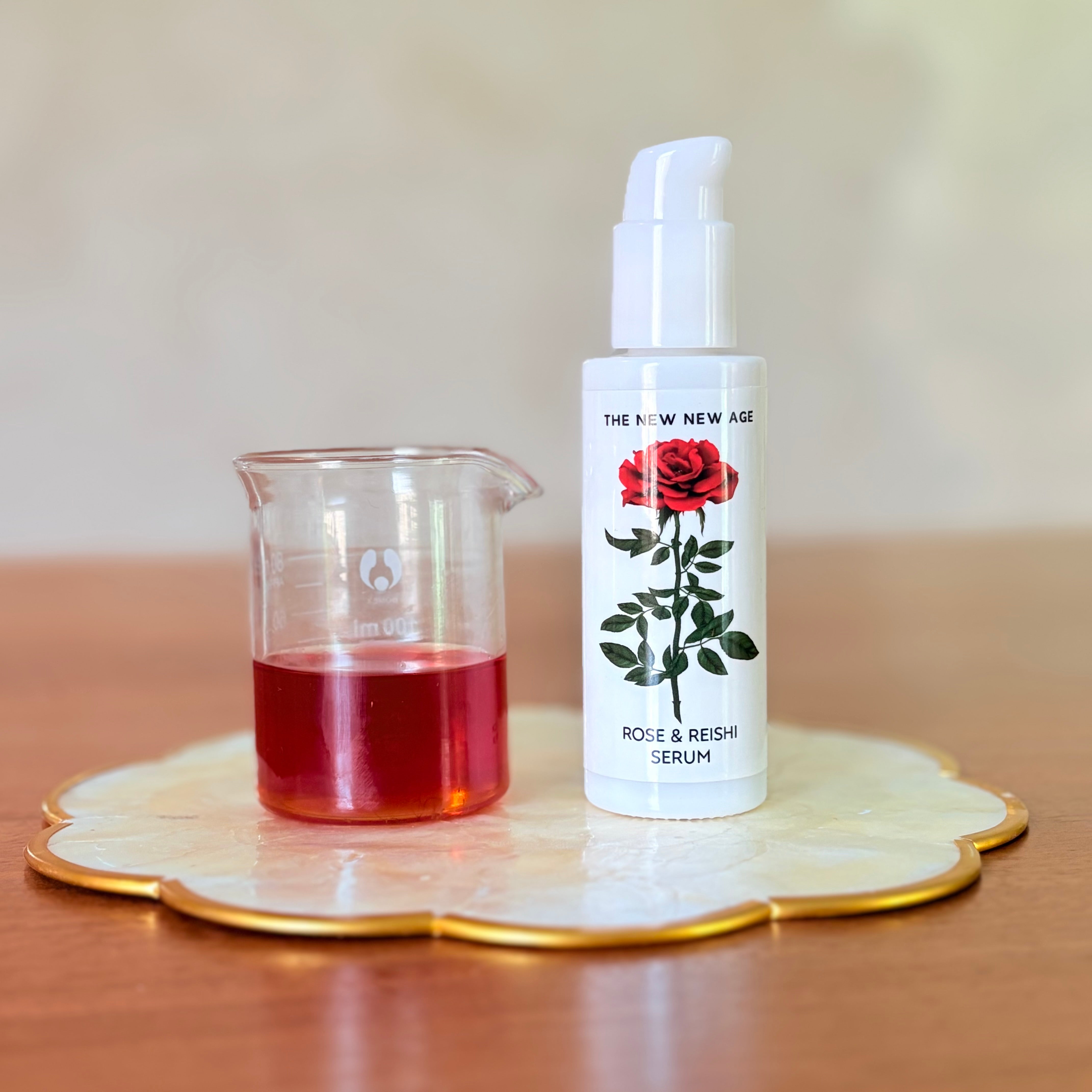 Rose and reishi serum by The New New Age
