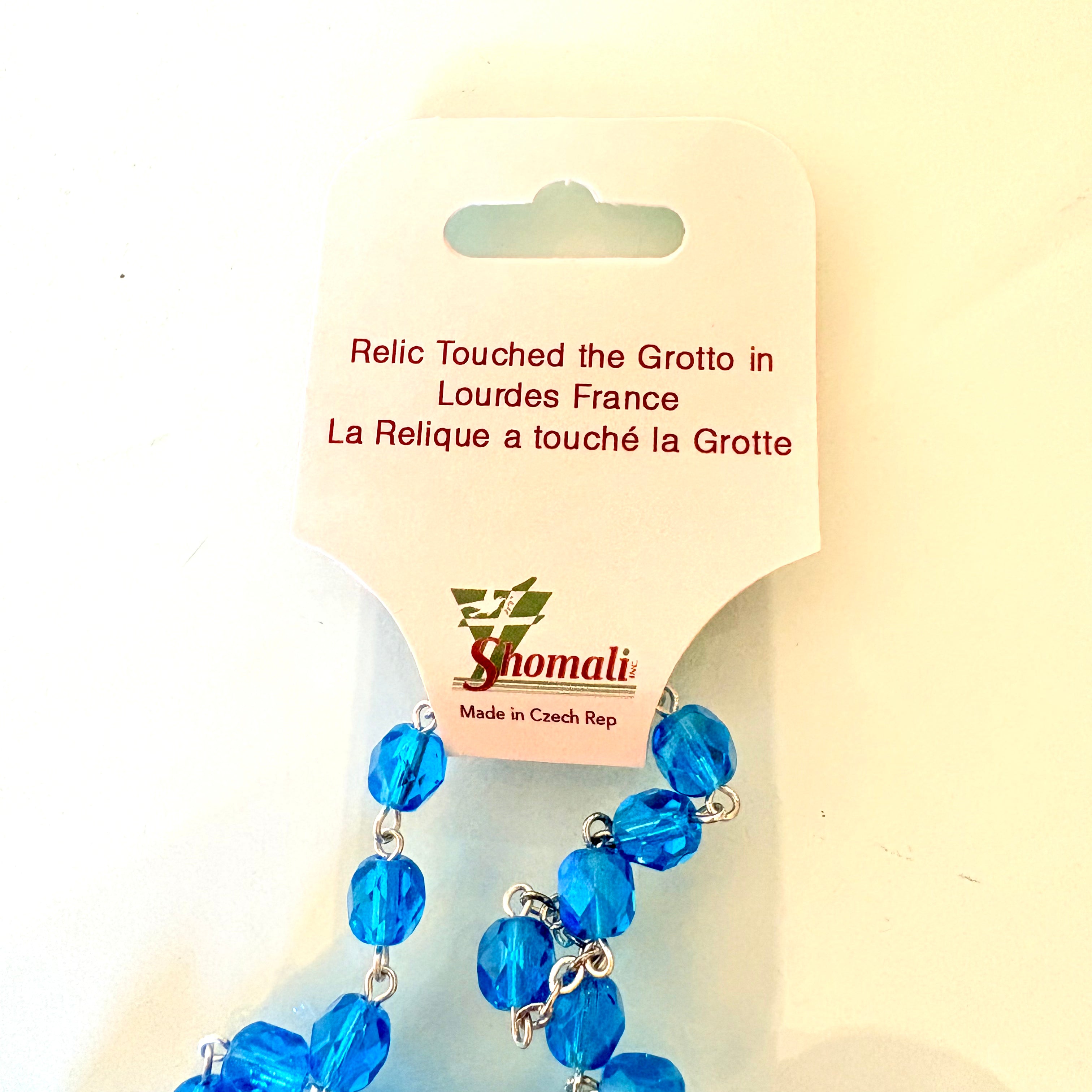 OUR LADY OF LOURDES ROSARY TOUCHED TO THE GROTTO