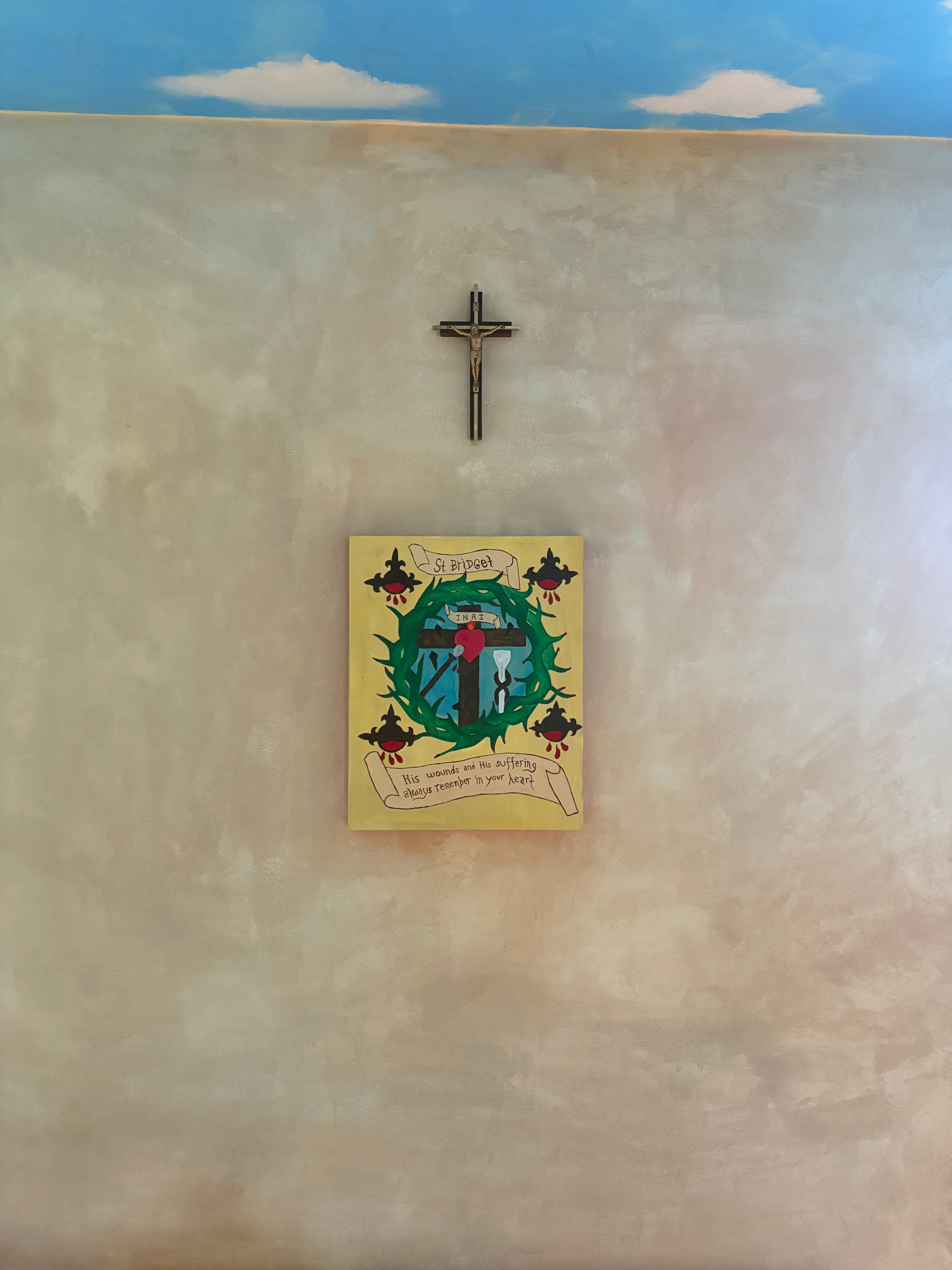 Saint Bridget devotional image by Stephen Hotchkiss of The New New Age. 