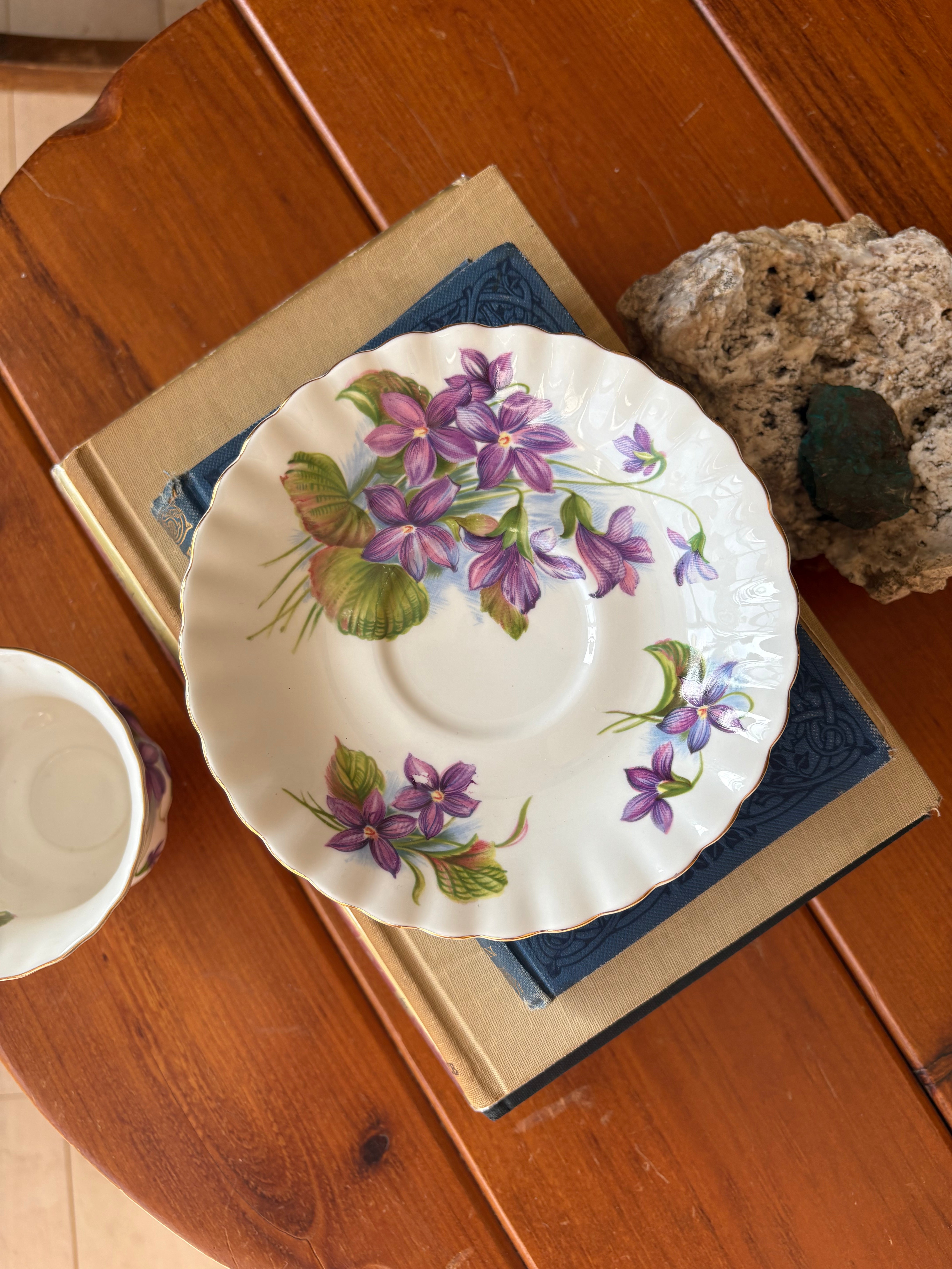 Royal Albert Purple Violet Bone China Tea cup and saucer set