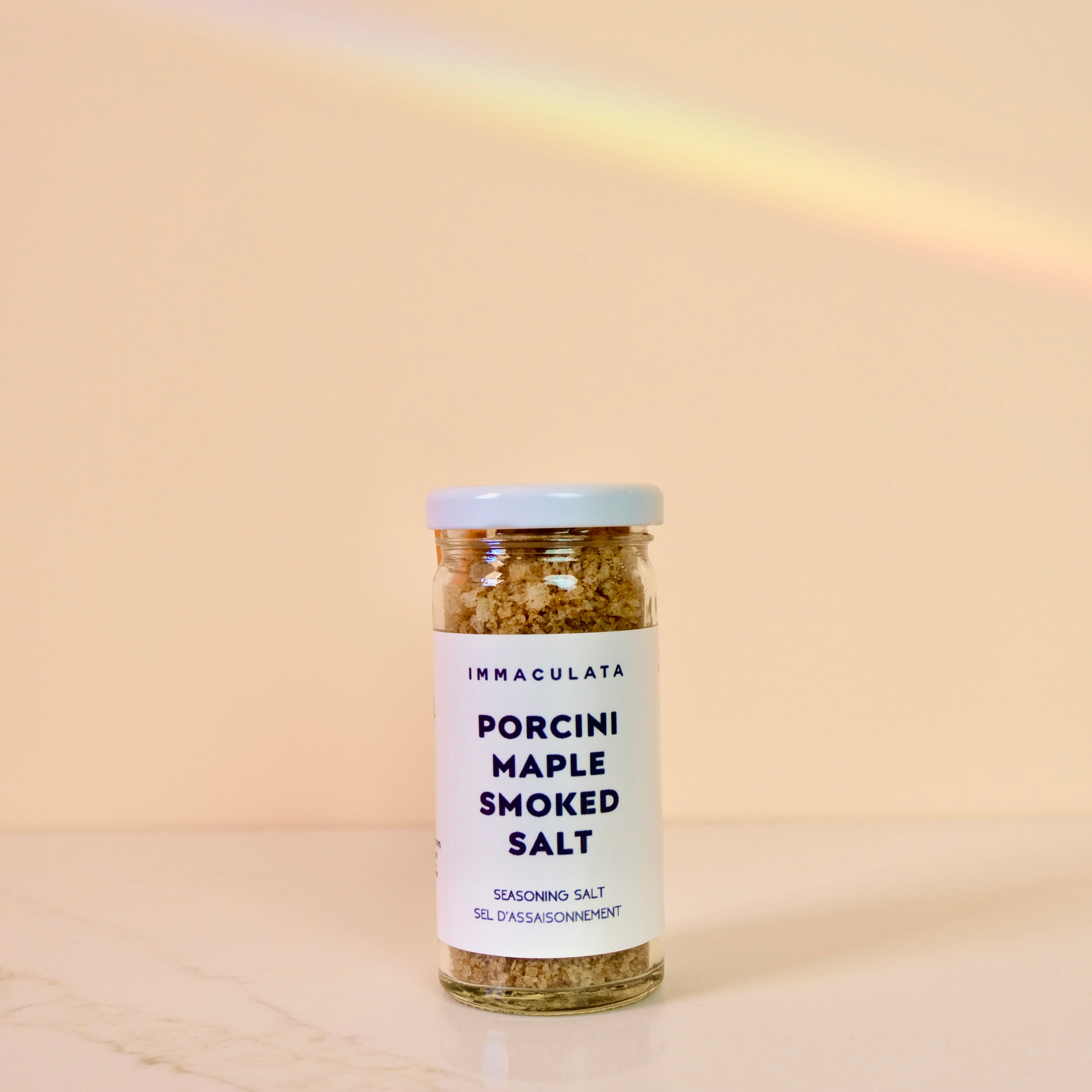 a jar of Porcini Maple Smoked Salt