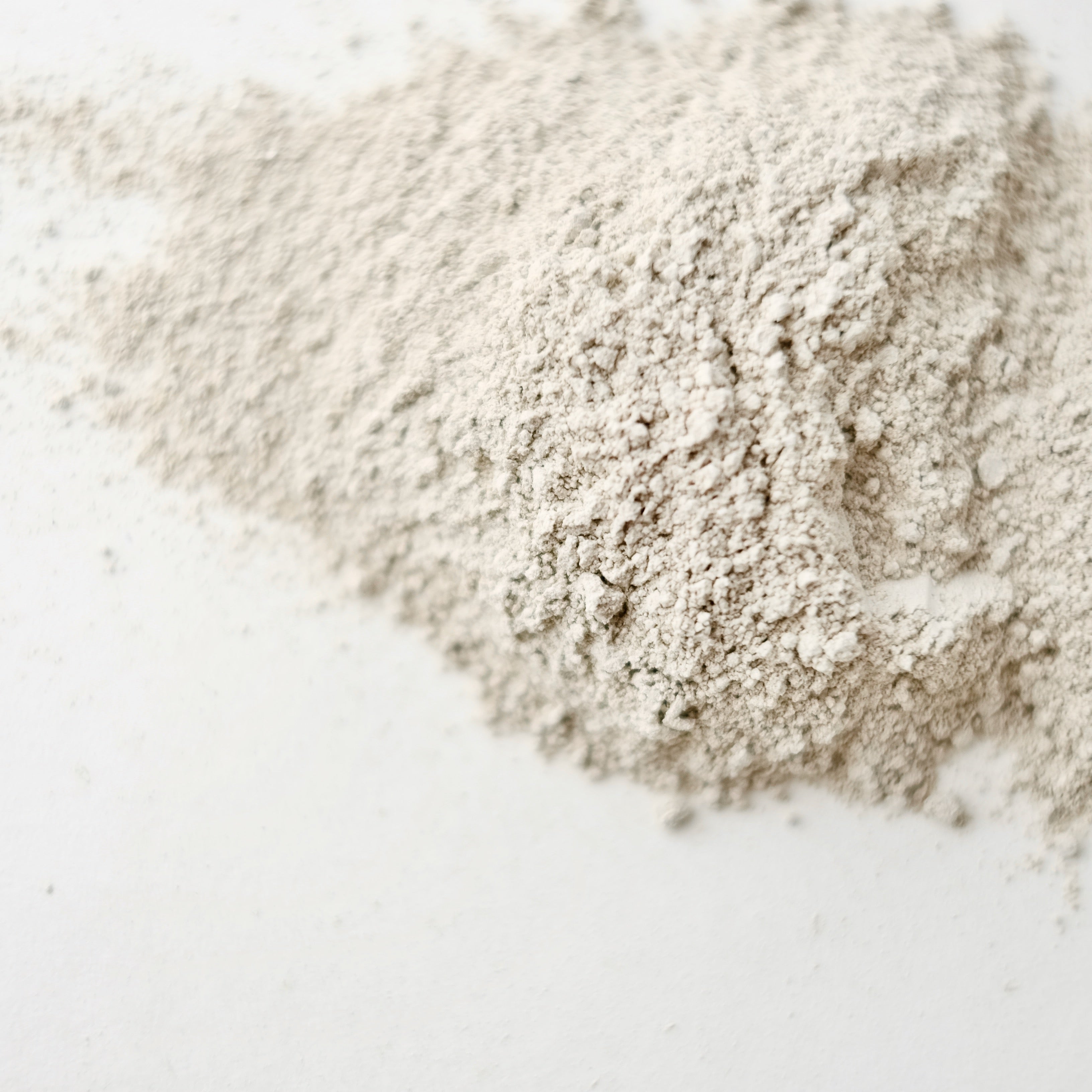 A close up the Cosmetic Clay face mask powder.