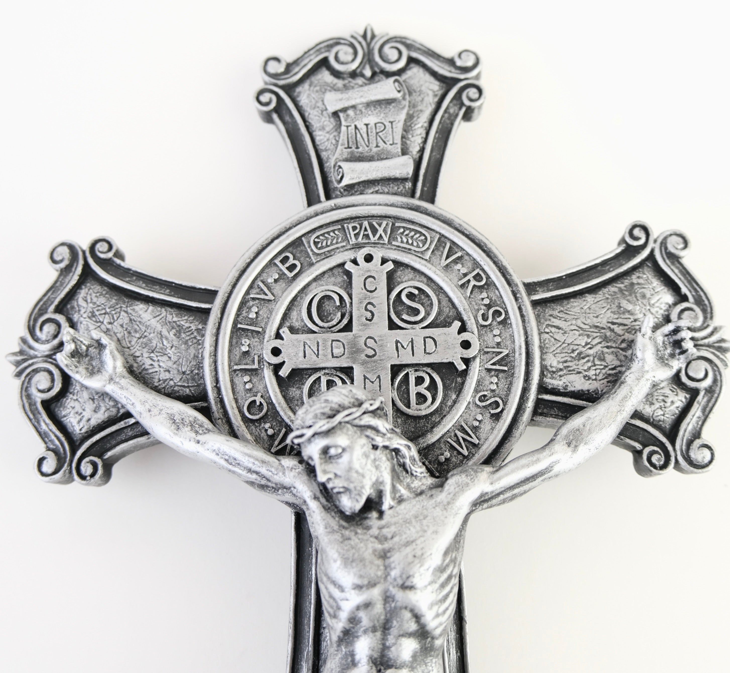 St Benedict's Cross in silver by The New New Age